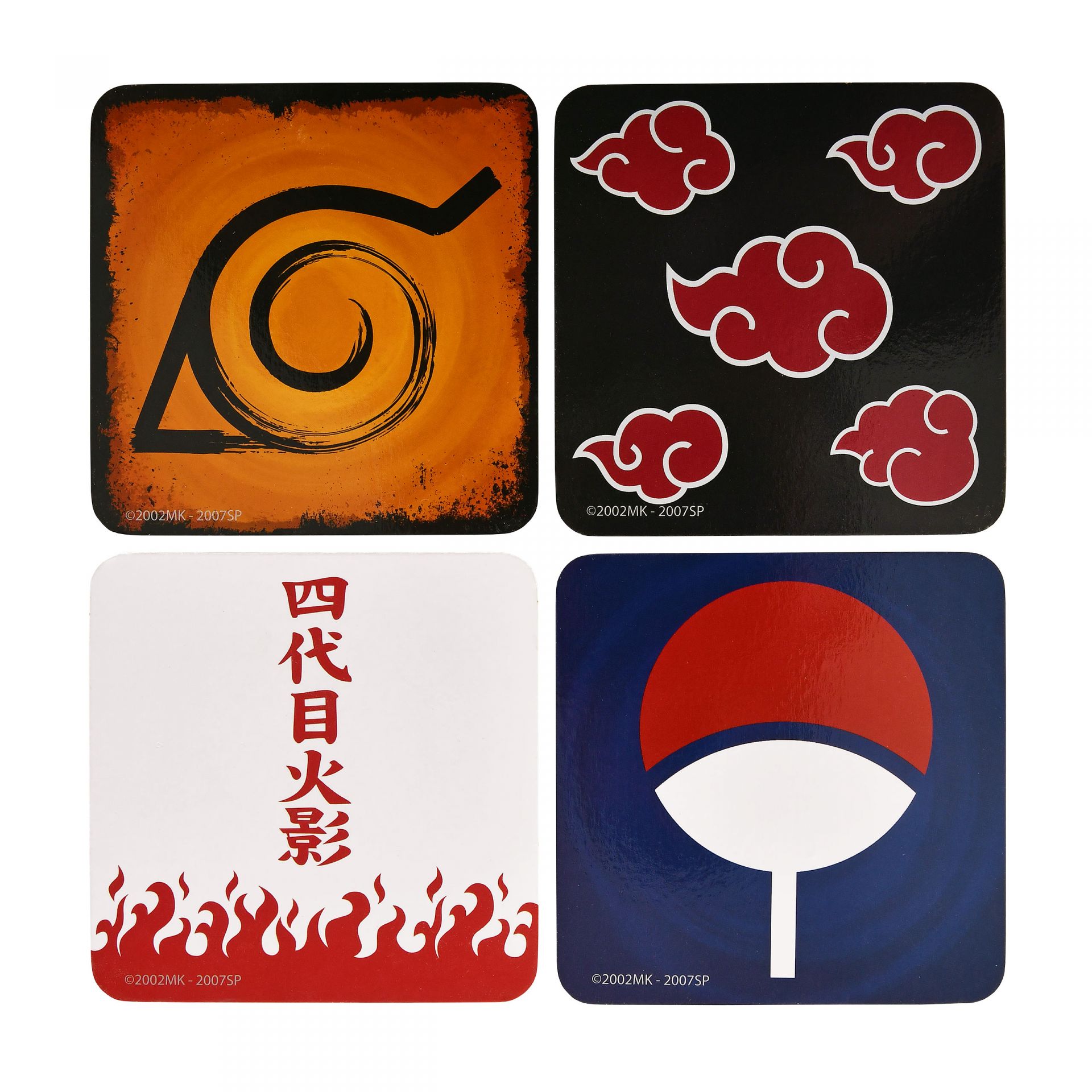 Naruto Shippuden Symbols Coaster Piece Set Elbenwald