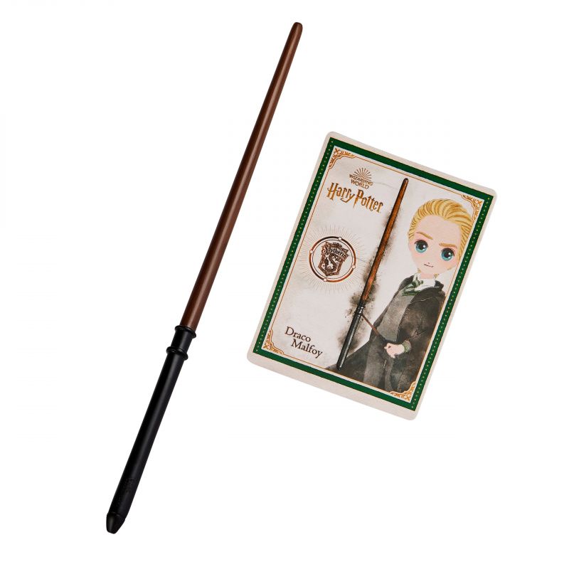 Harry Potter Baguette De Draco Avec Carte De Sort Elbenwald