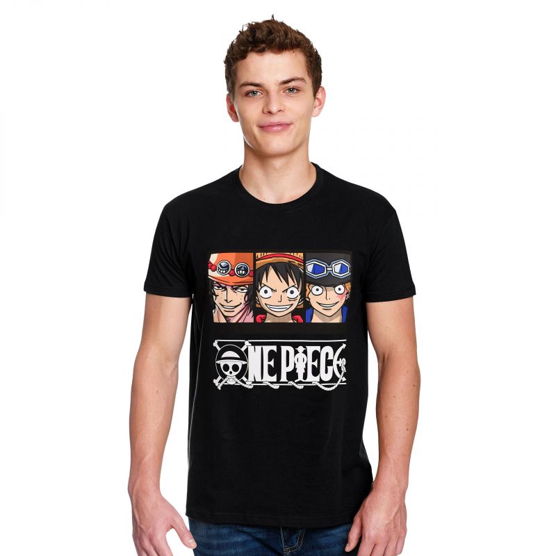 One Piece Crew T Shirt Zwart Elbenwald