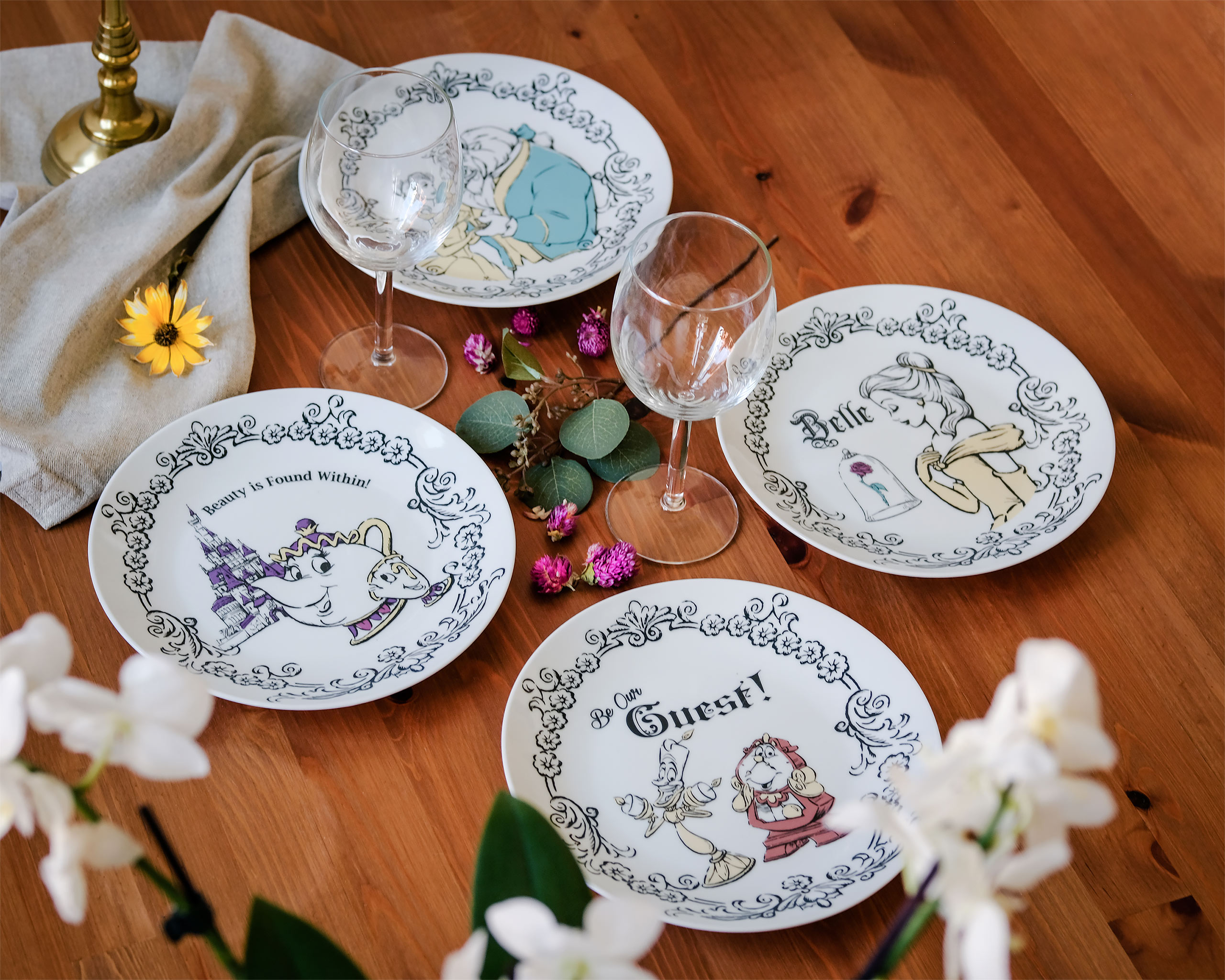 Disney's Beauty and the Beast - Characters Plate Set