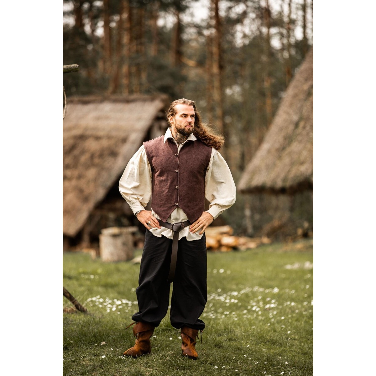 Middeleeuws vest Irvin bruin