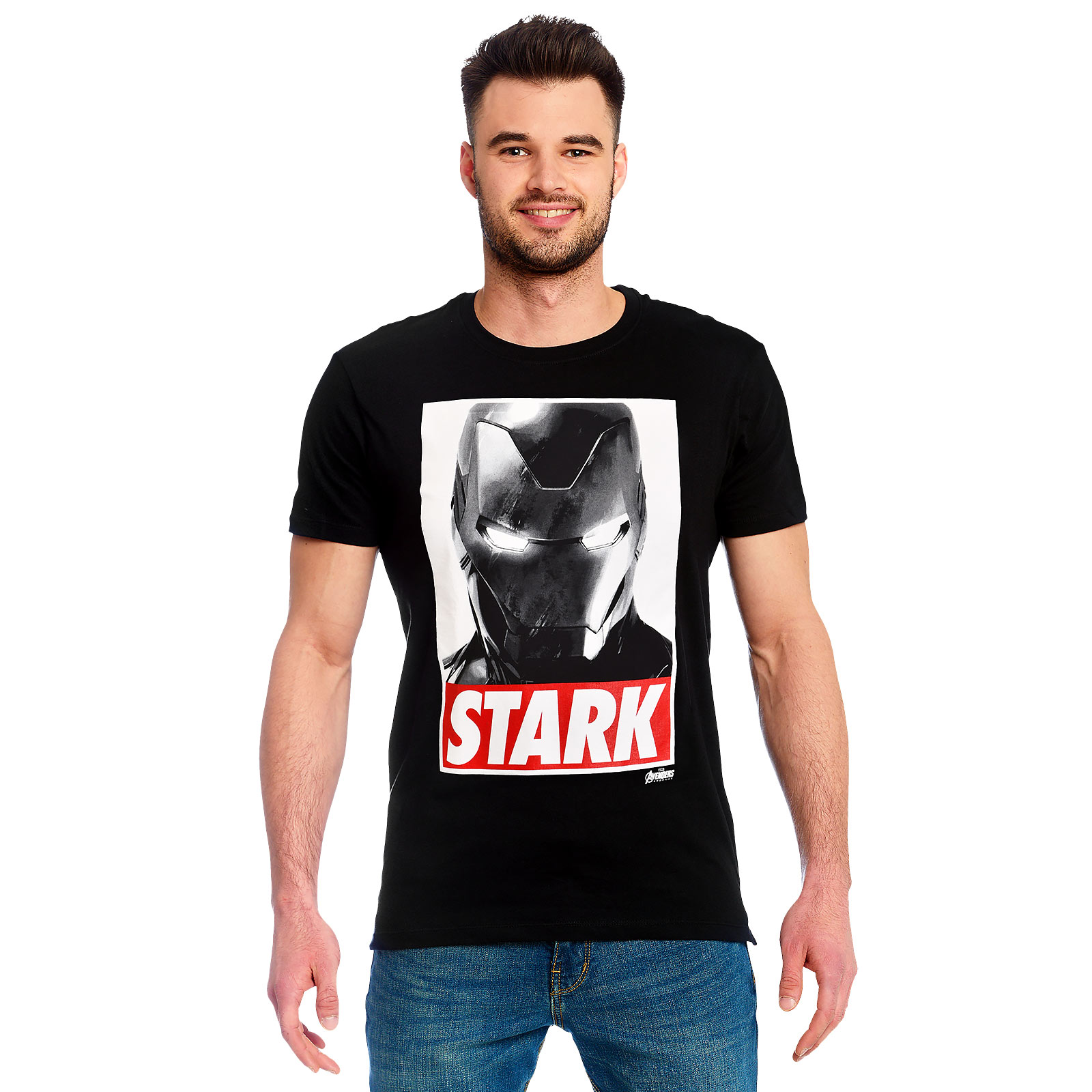 Iron Man - T-shirt Stark noir