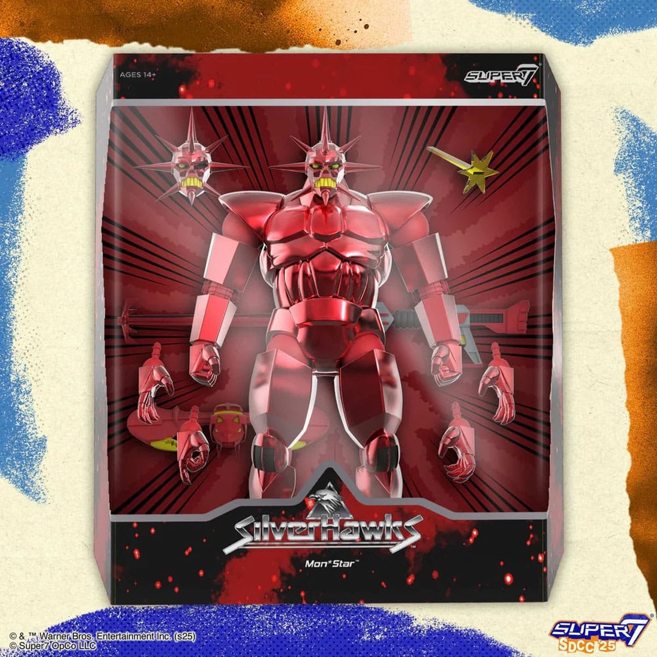 SilverHawks Ultimates action figure Mon*Star Metallic Vac Metal 18 cm