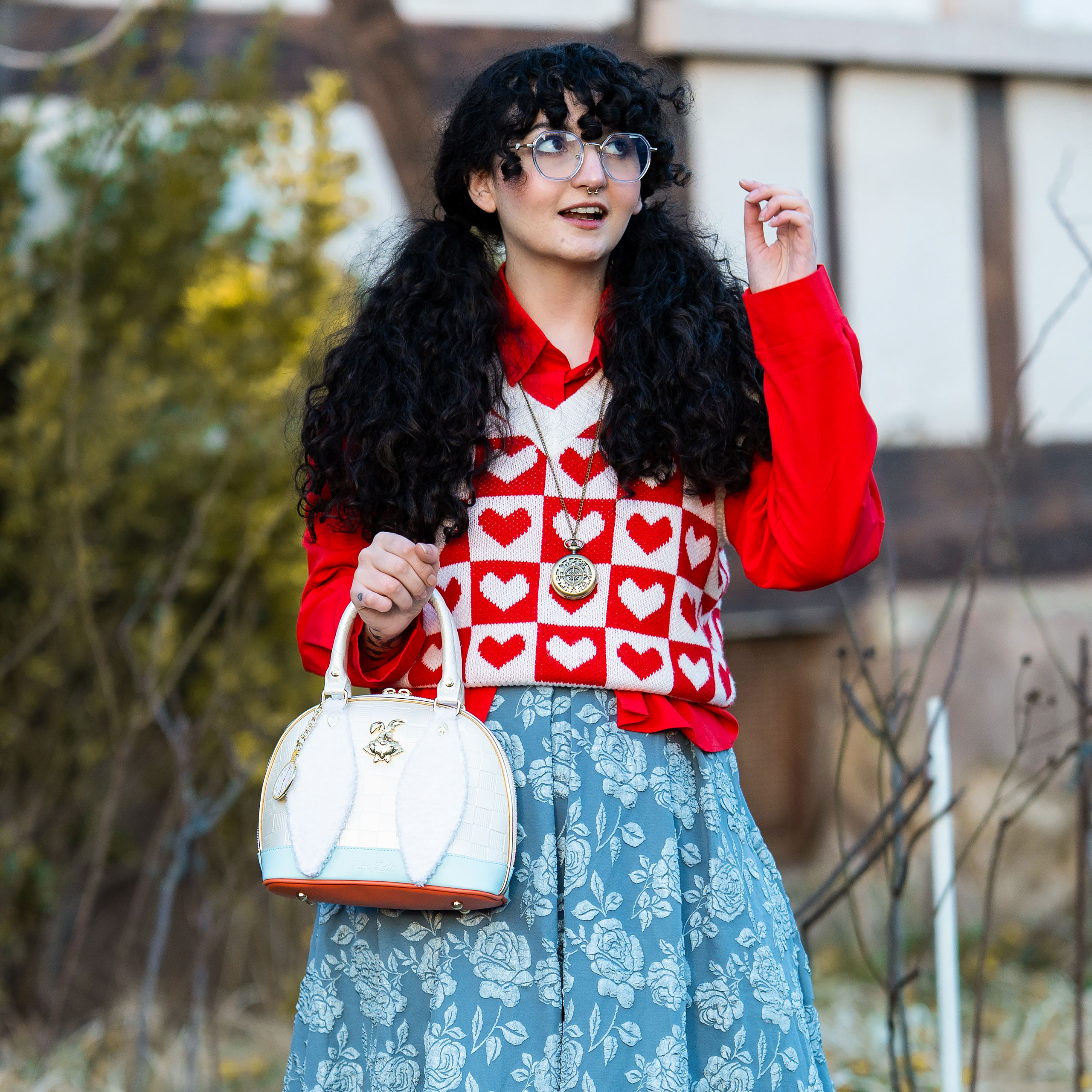 Alice in Wonderland - White Rabbit Handbag