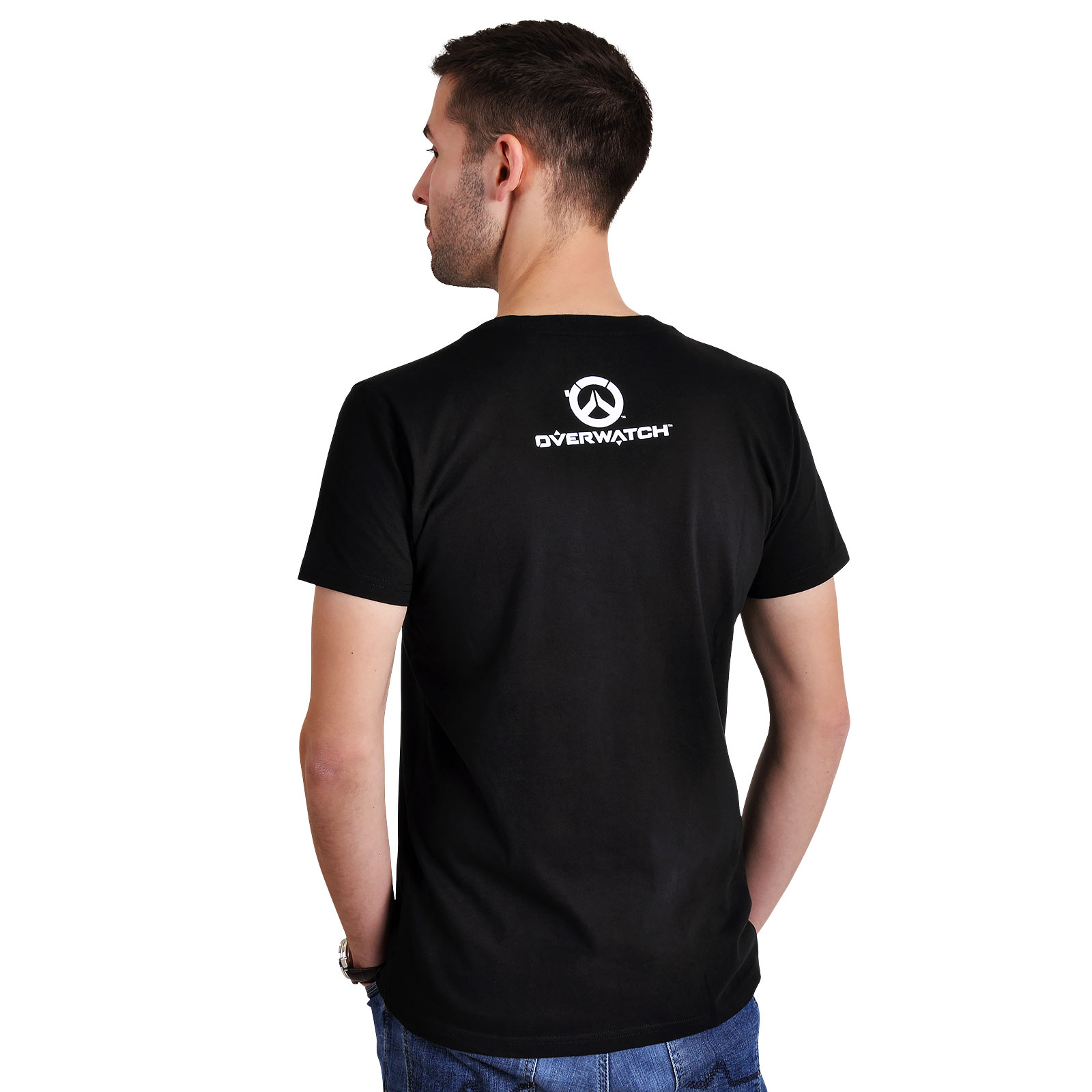 Overwatch - T-shirt noir avec logo Reaper Spray