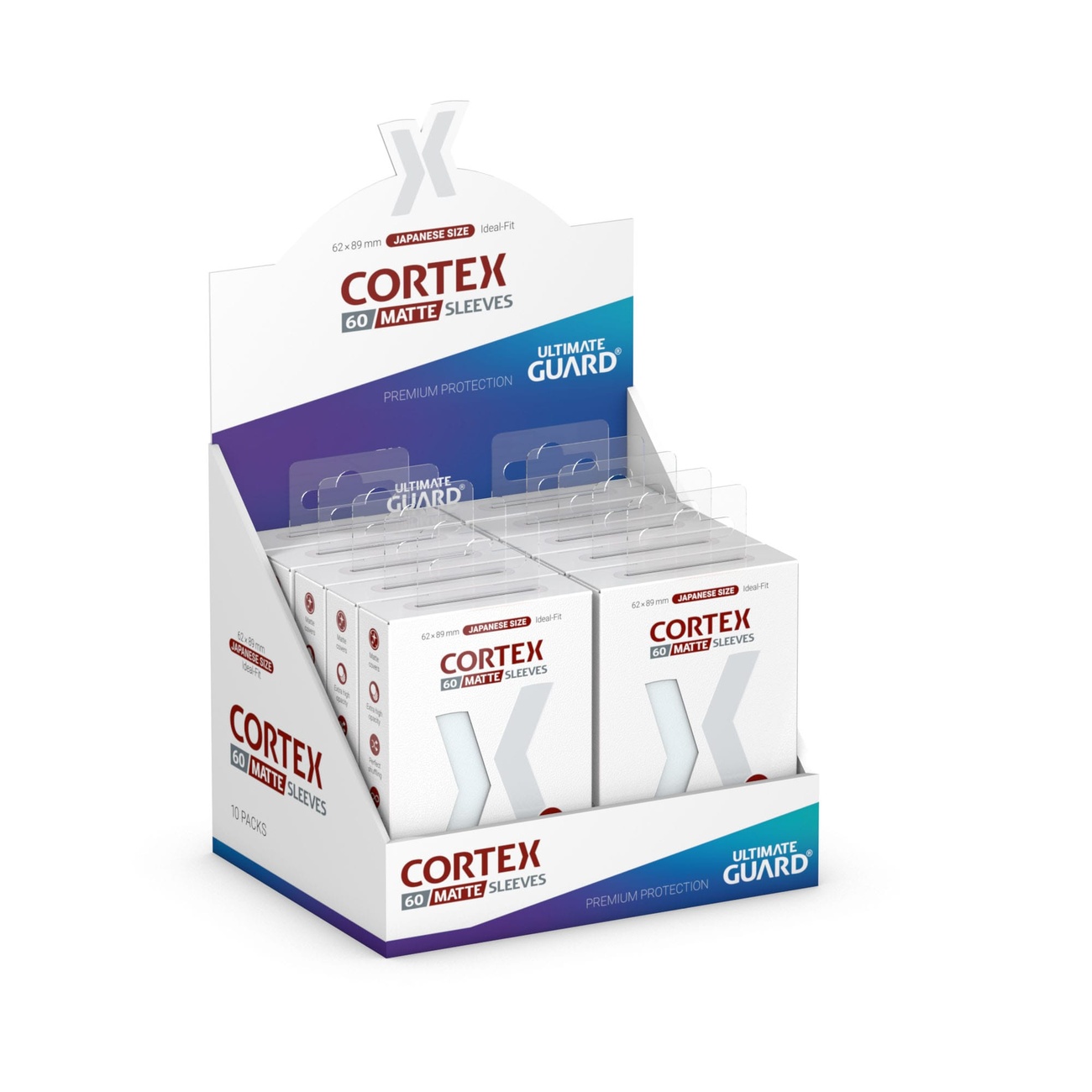 Ultimate Guard Protèges-cartes Cortex Mat Taille Japonaise (60) - Transparent