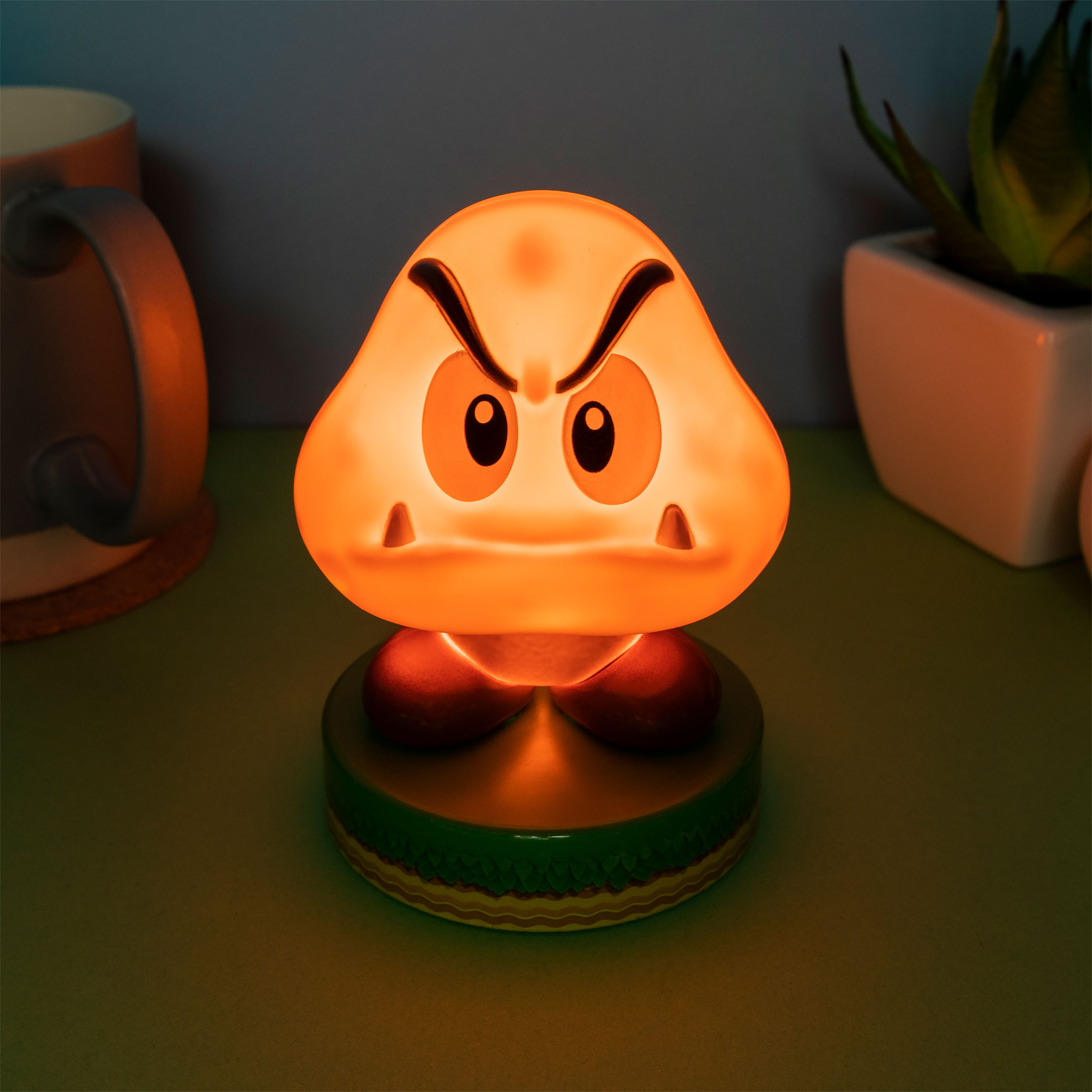 Super Mario - Gumba Icons 3D Tischlampe