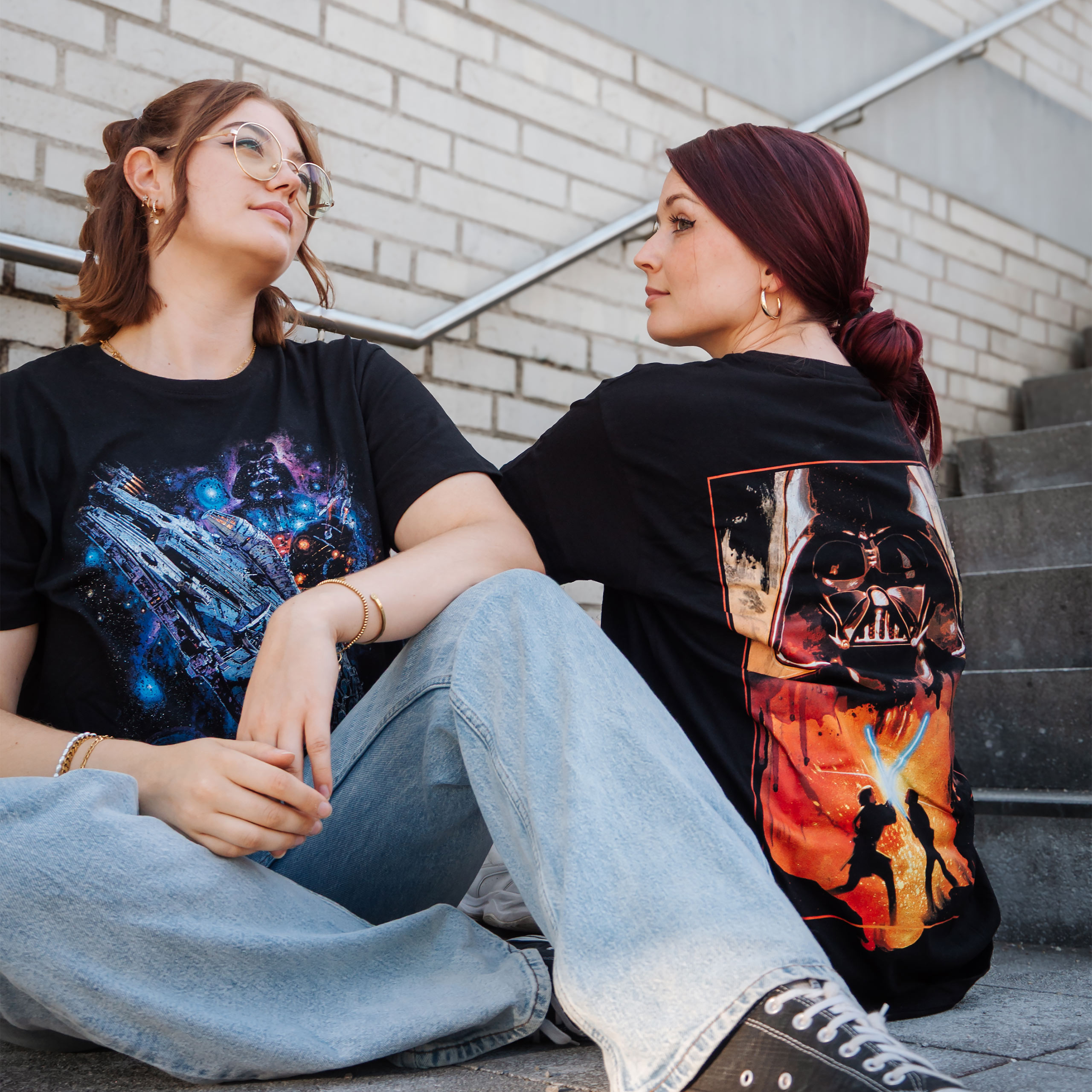 Star Wars - Galaxy Ship Poster T-Shirt black