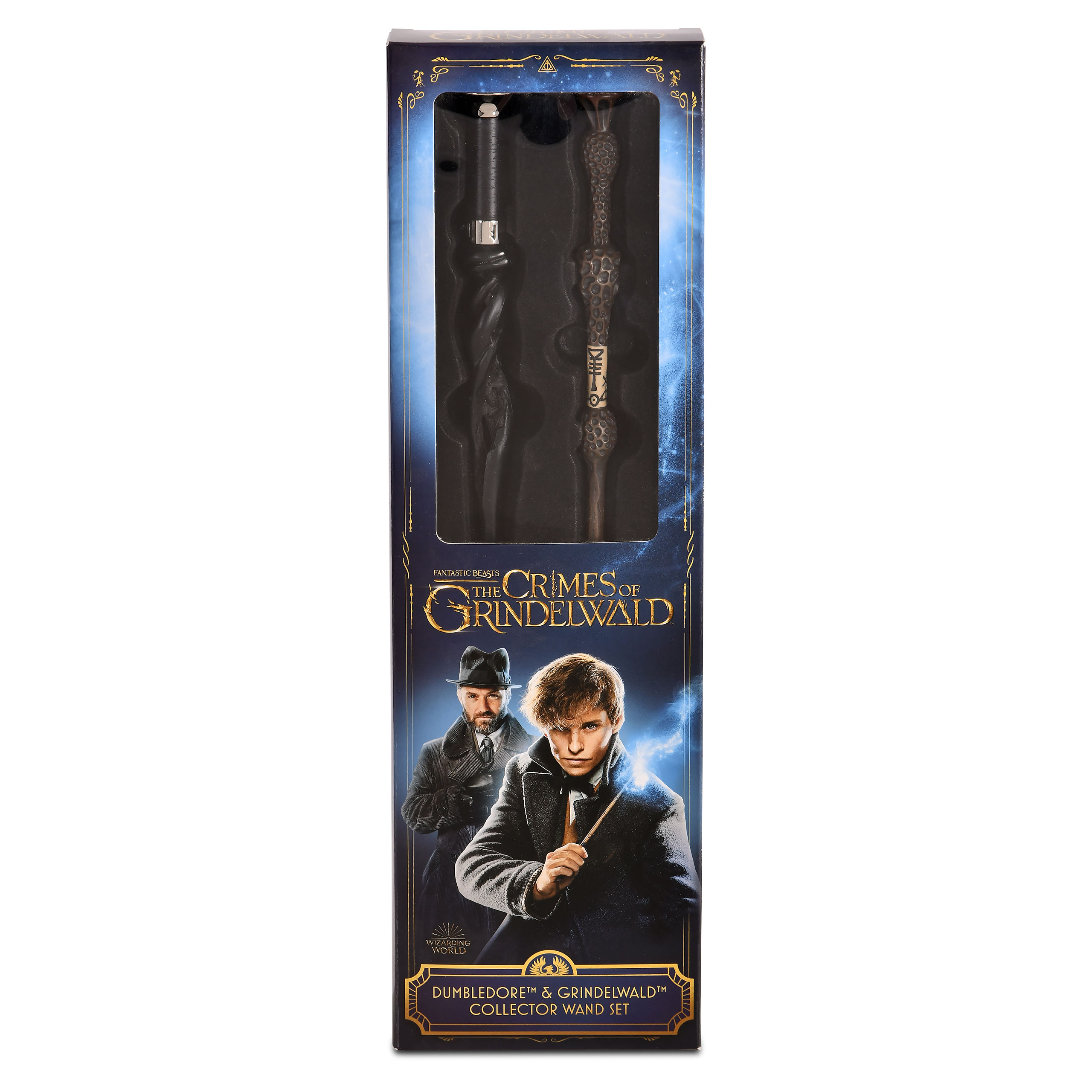 Collection de baguettes Dumbledore et Grindelwald en blister - Animaux fantastiques