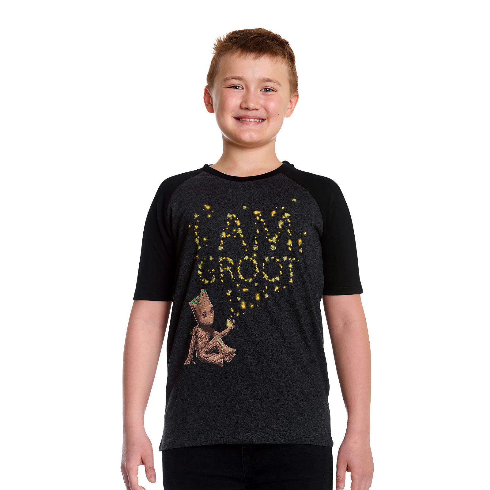 Guardians of the Galaxy - Groot Glow in the Dark T-Shirt Kinder grau