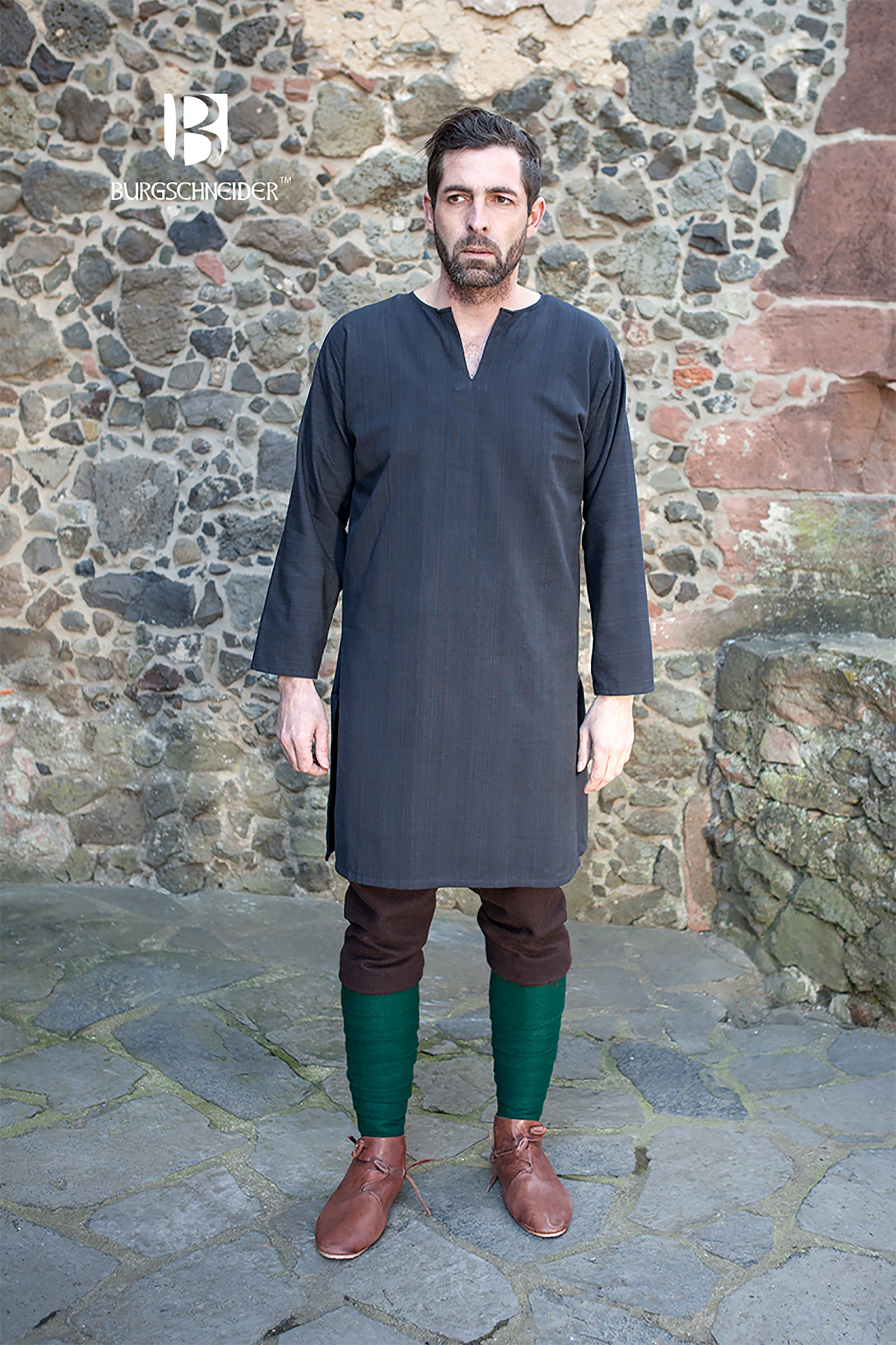 Medieval Under-Tunic Leif Black