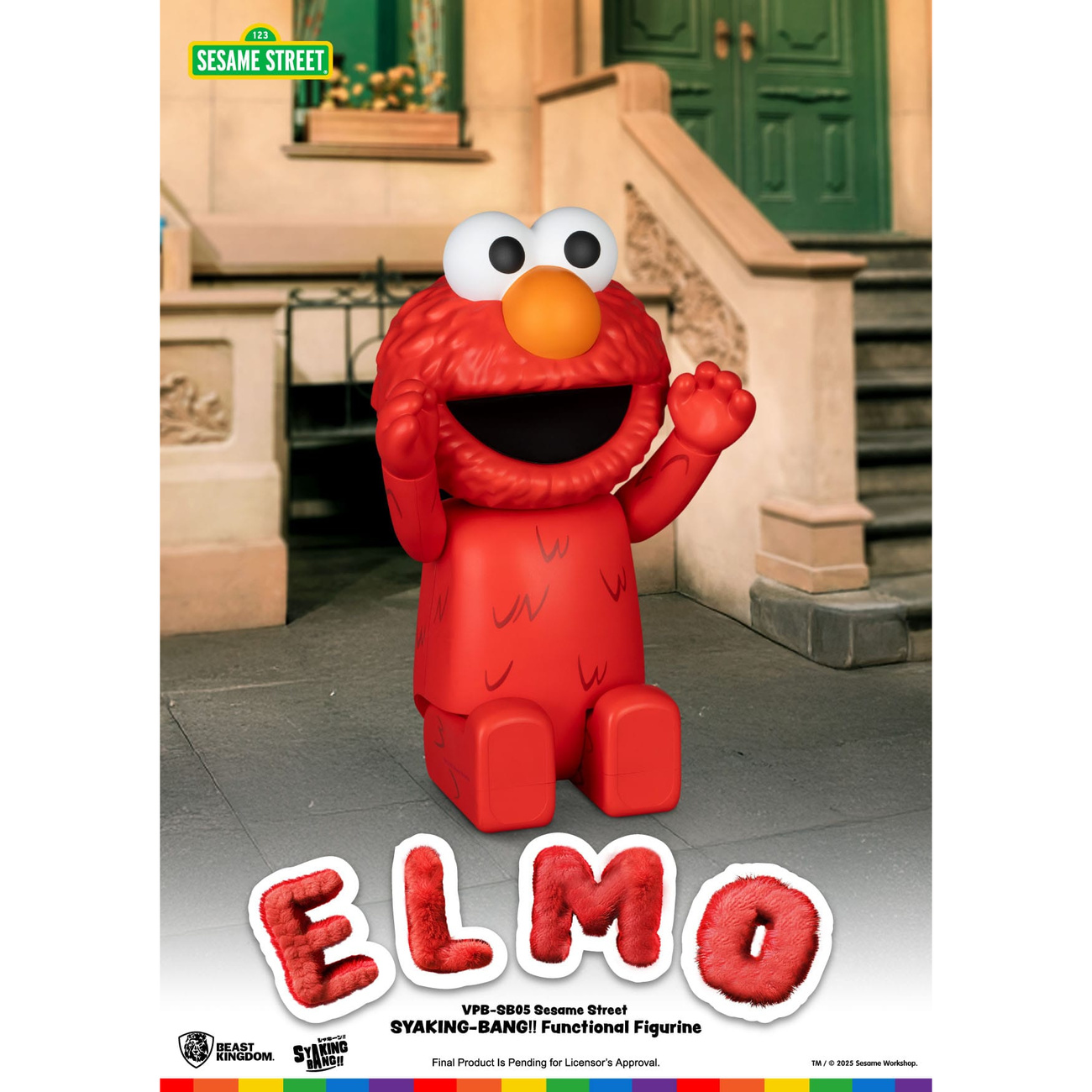 Barrio Sésamo hucha de vinilo Syaking Bang Elmo 47 cm