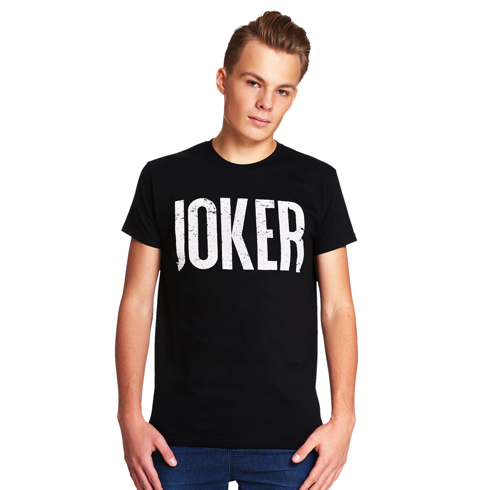 Joker Distressed Logo T-Shirt schwarz