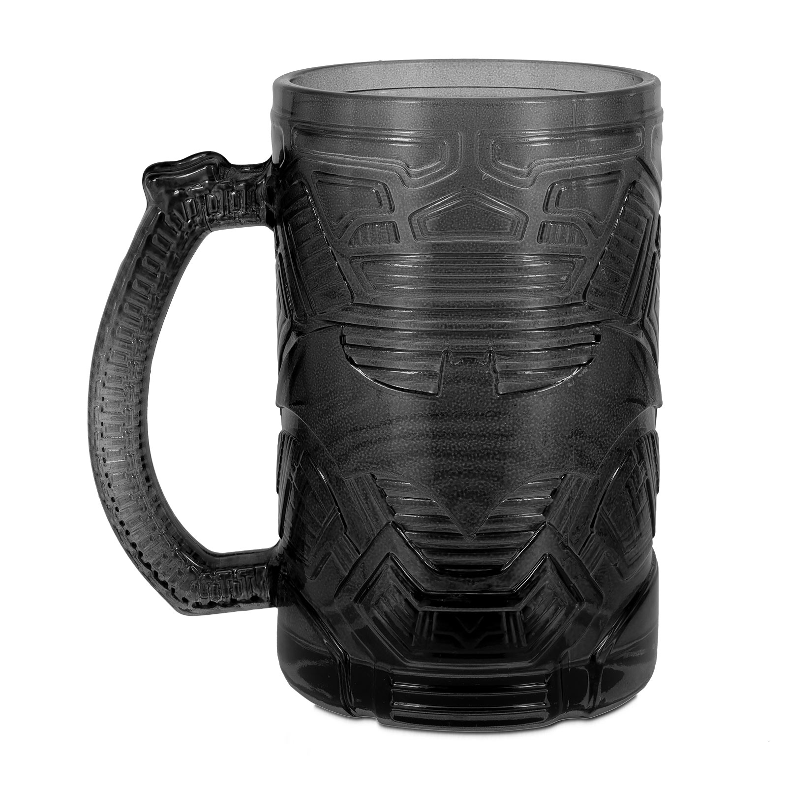 Batman Logo Relief Glass Mug Black