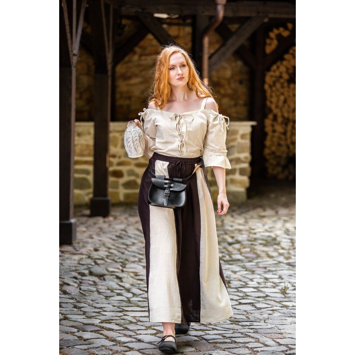 Medieval Strap Blouse Prina beige