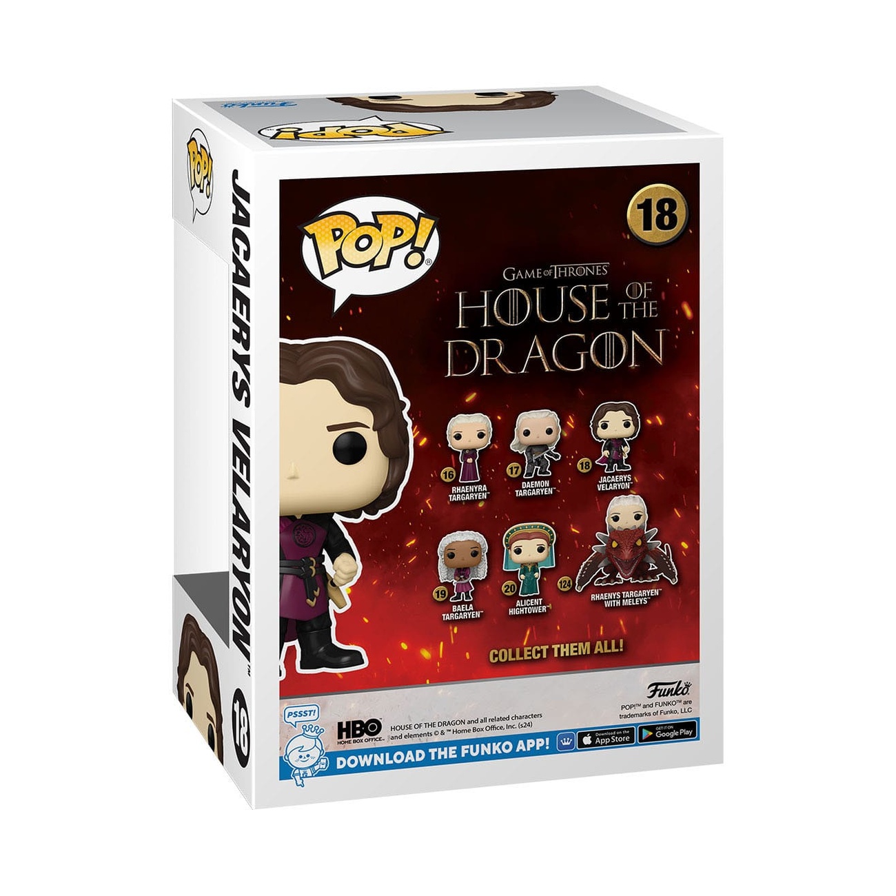 House of the Dragon POP! TV figurine en vinyle Jarcarys Valaryon 9 cm