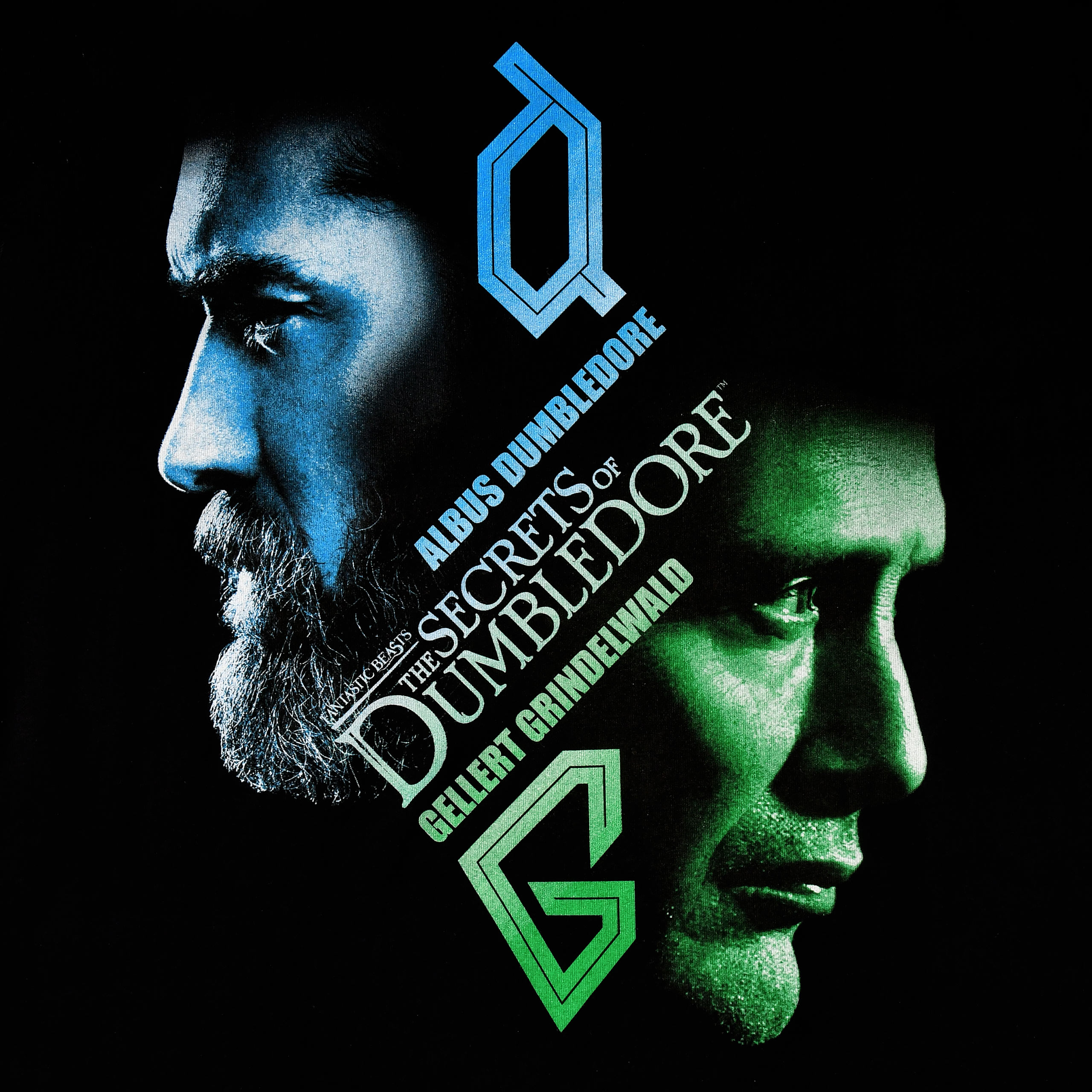 T-shirt Dumbledore & Grindelwald noir - Animaux fantastiques