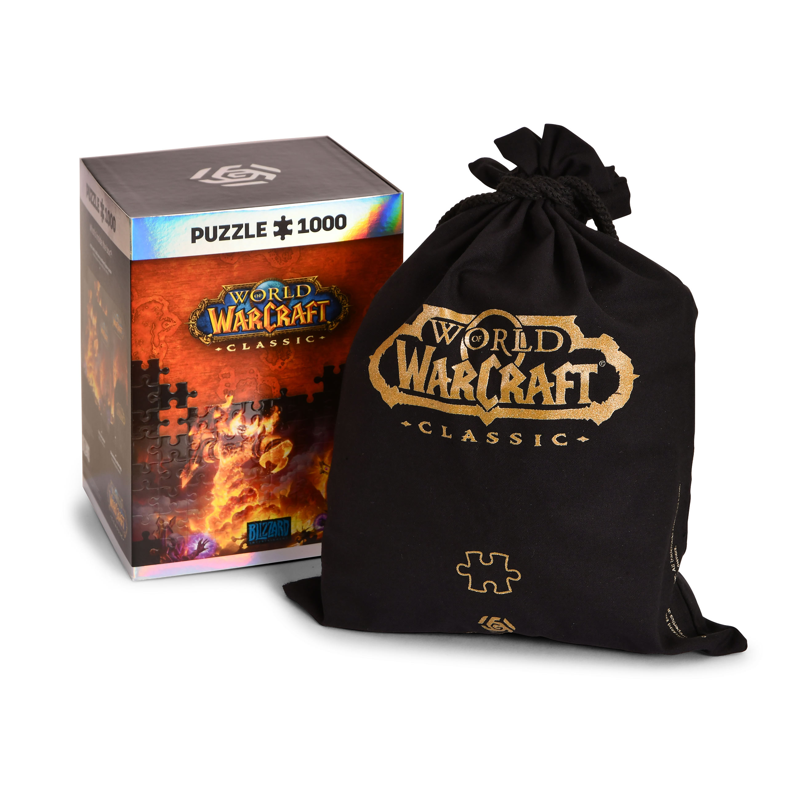 World of Warcraft - Ragnaros Puzzle mit Logo Stoffbeutel