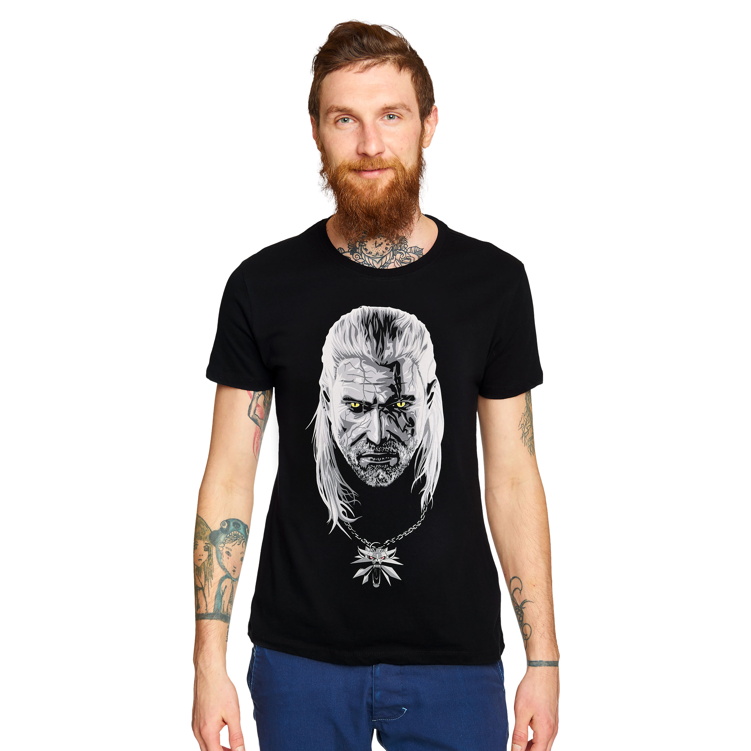 Witcher - Poisoned Geralt Glow in the Dark T-Shirt schwarz