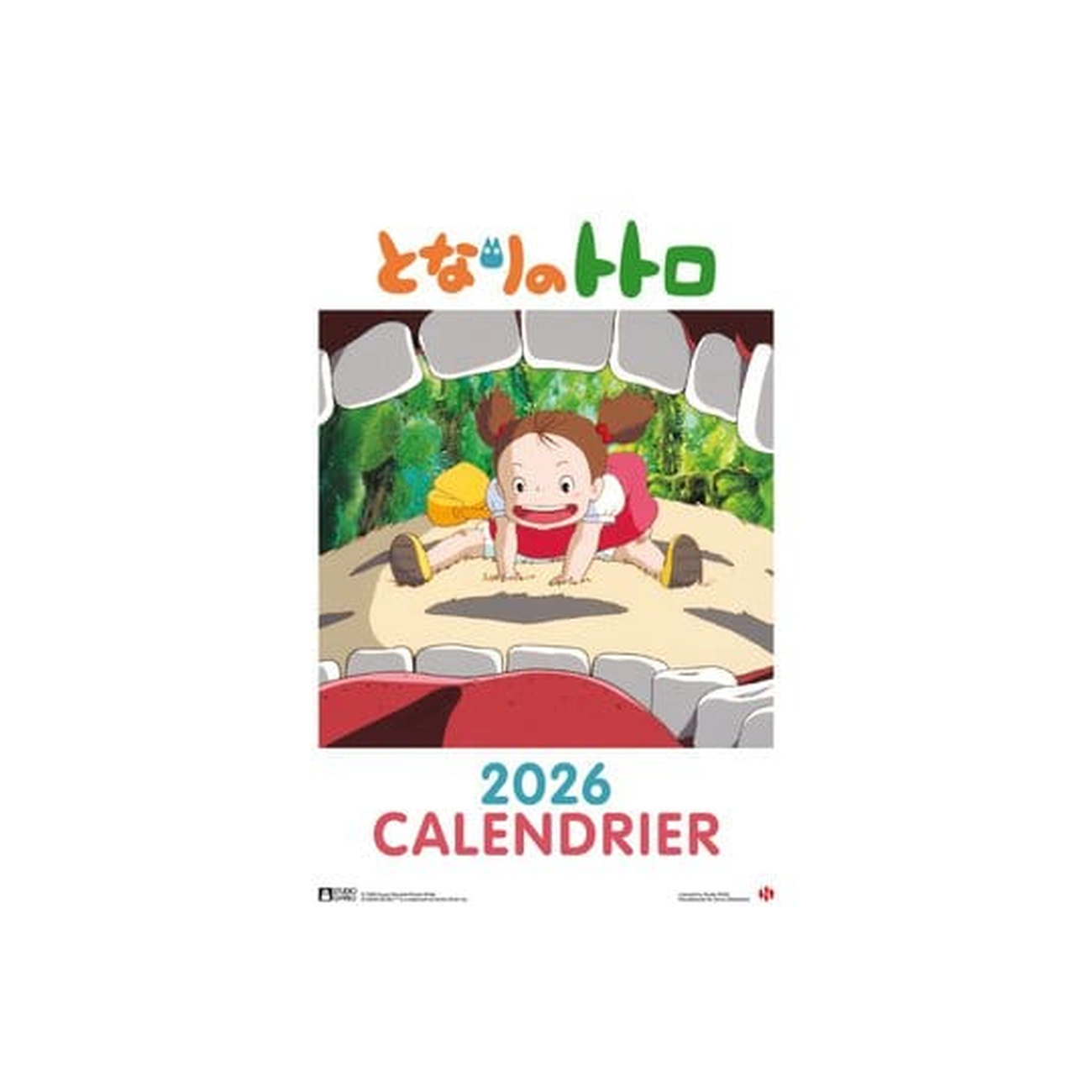 Mój sąsiad Totoro Kalendarz 2026 *Wersja francuska*
