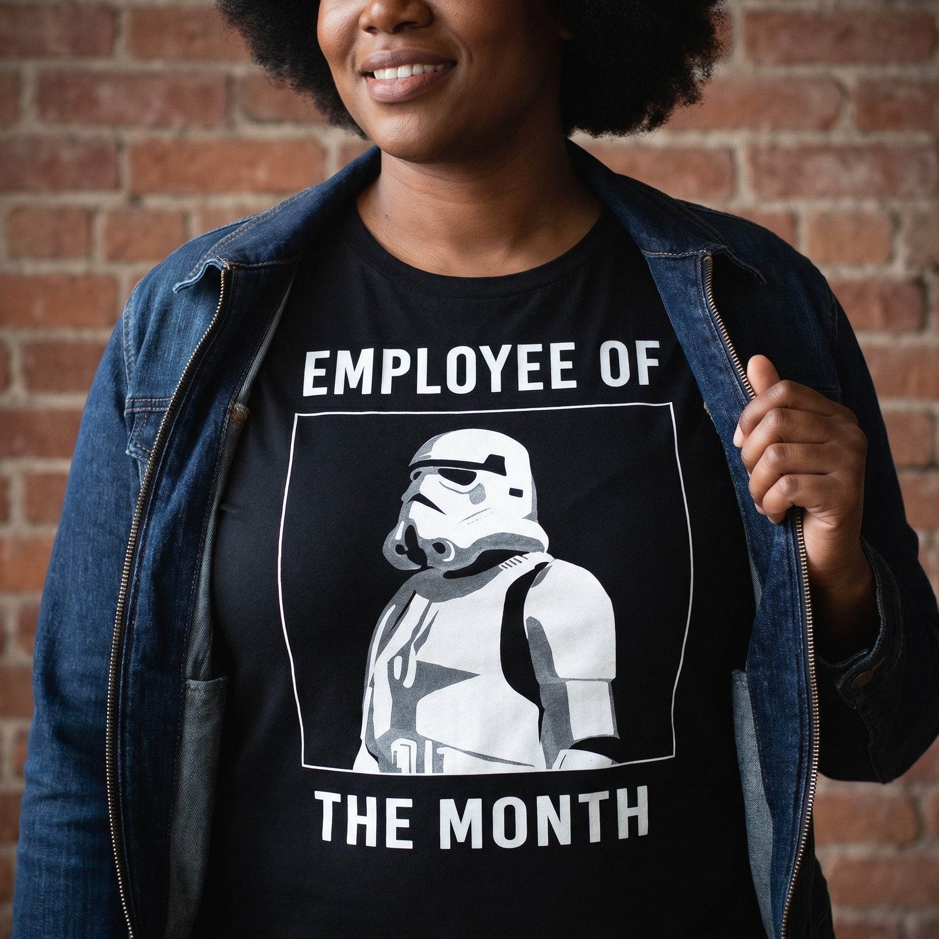 Star Wars - Camiseta negra de Stormtrooper Empleado del Mes
