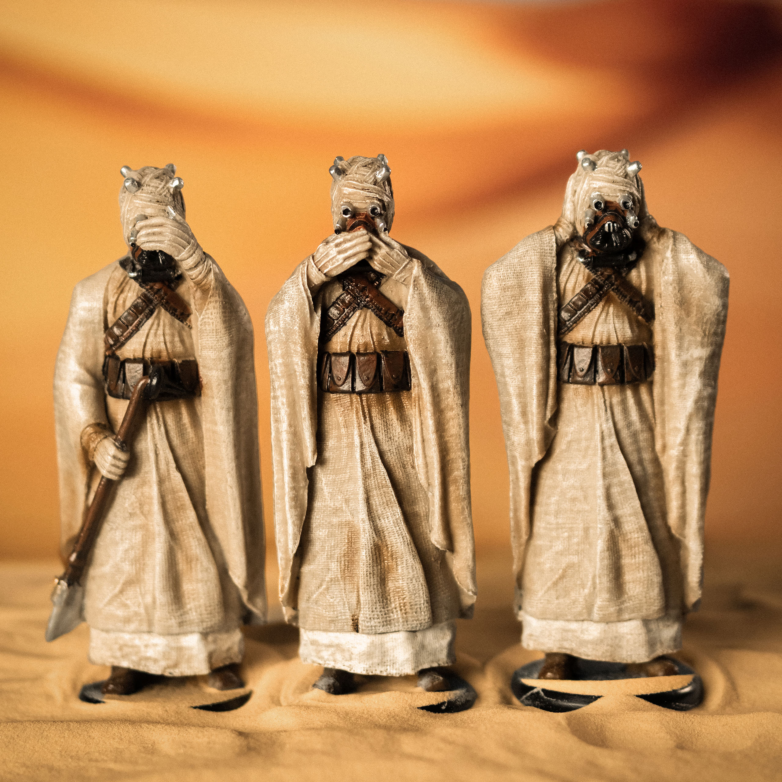 Original Stormtrooper - Three Wise Tusken Raiders Figure Set