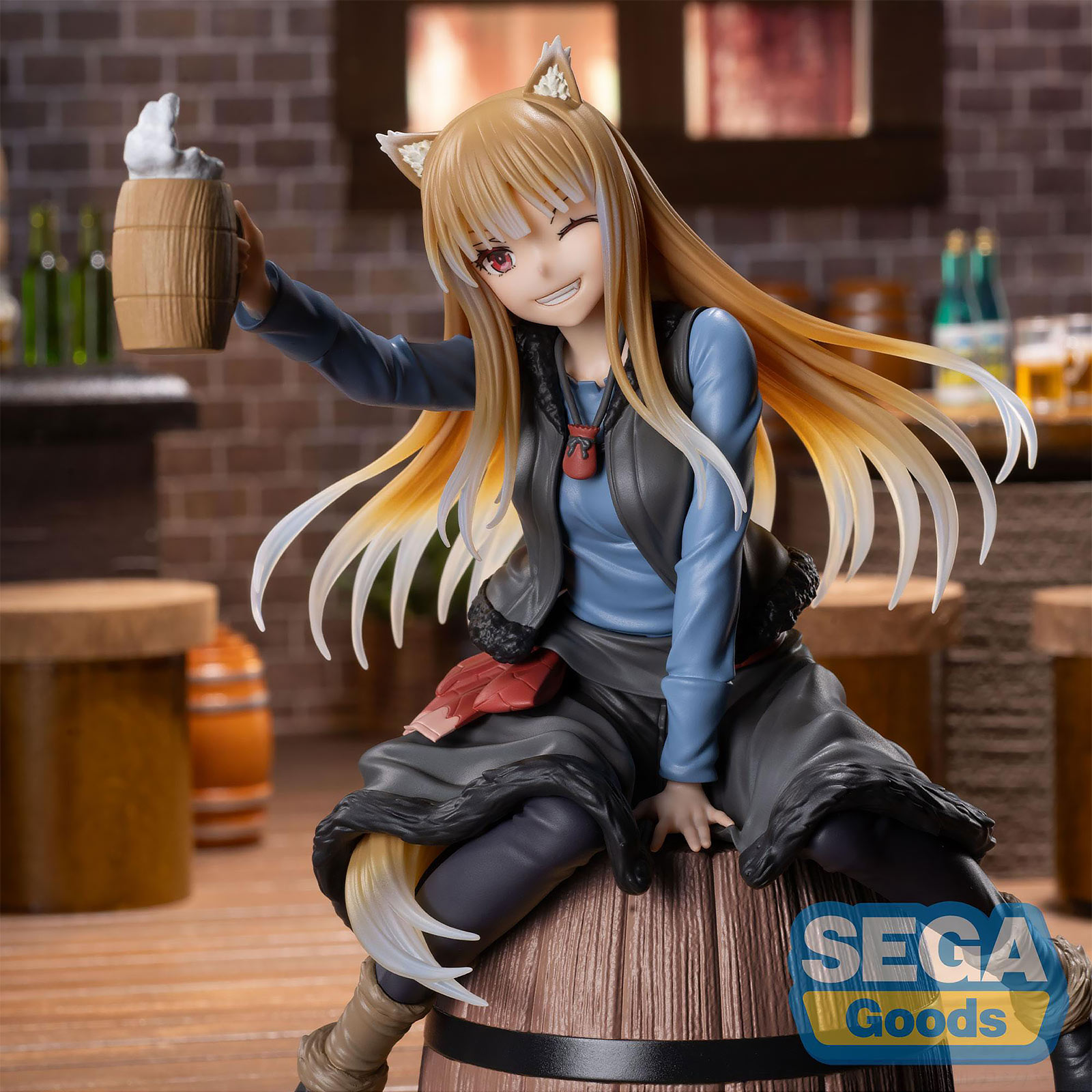 Spice and Wolf: Handelaar ontmoet de Wijze Wolf - Zittende Holo-figuur