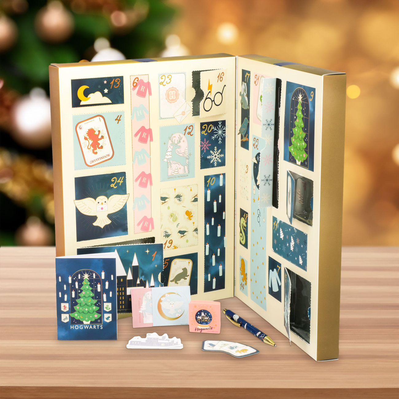 Harry Potter adventskalender schrijfwaren 24 dagen Zweinstein
