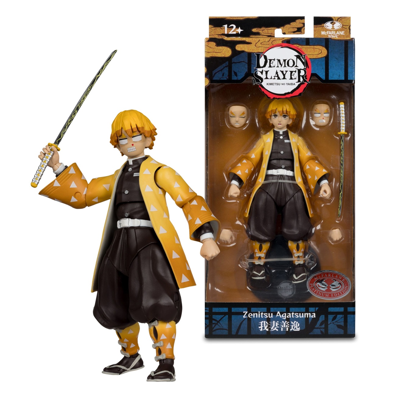 Demon Slayer Figura de acción Zenitsu Agatsuma Platinum Edition 15 cm