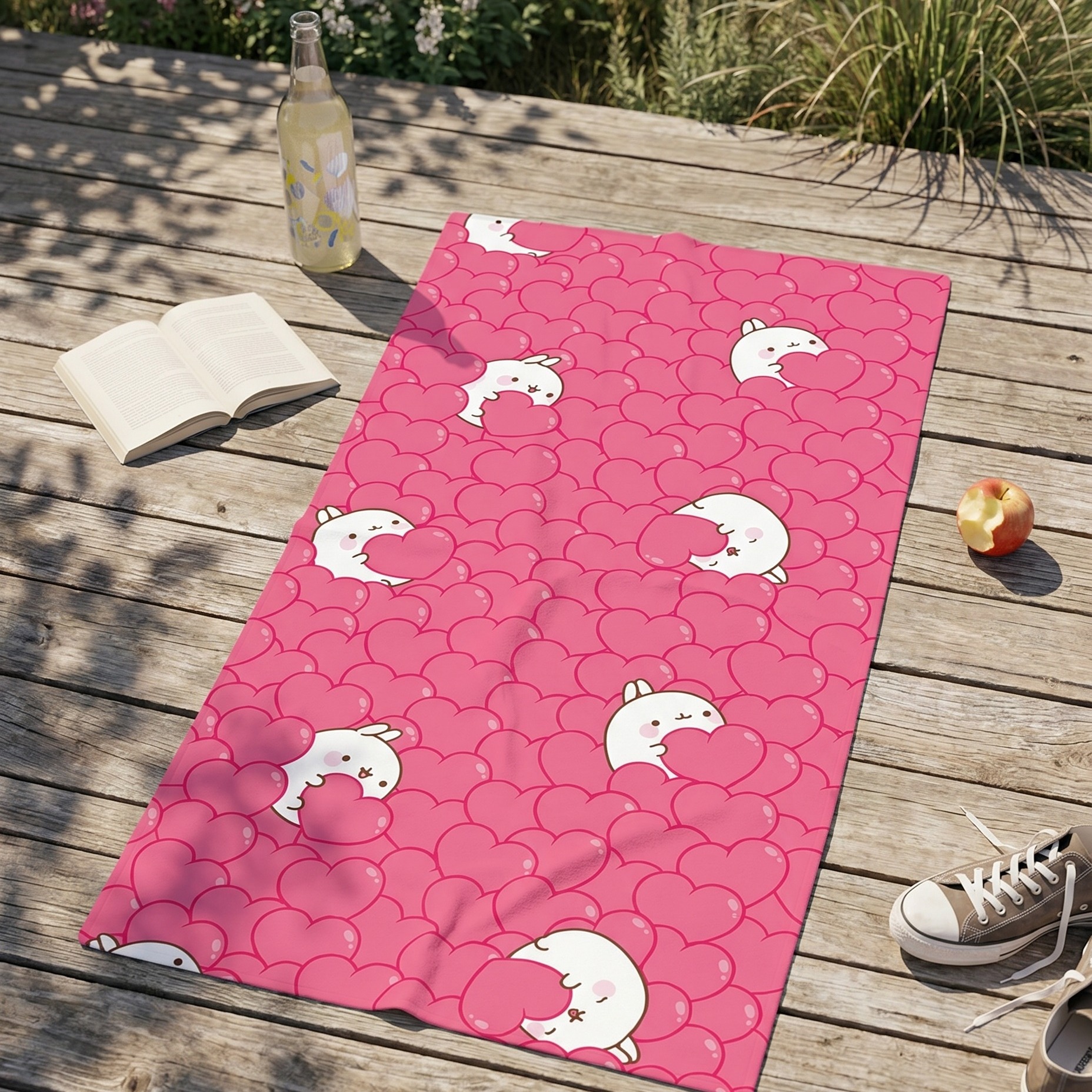 Asciugamano Molang Hearts 150 x 75 cm