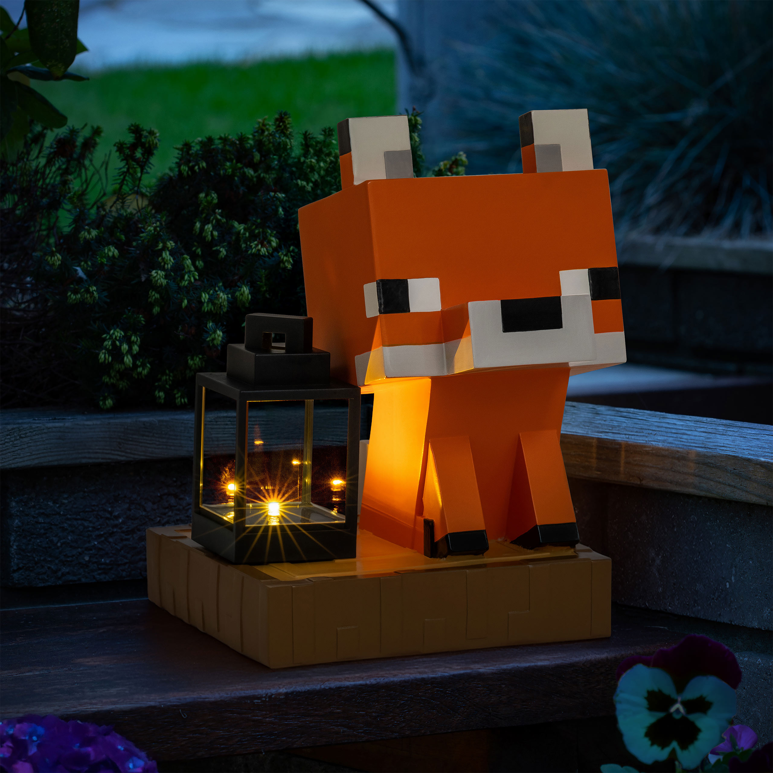 Minecraft - Lis 3D lampa solarna