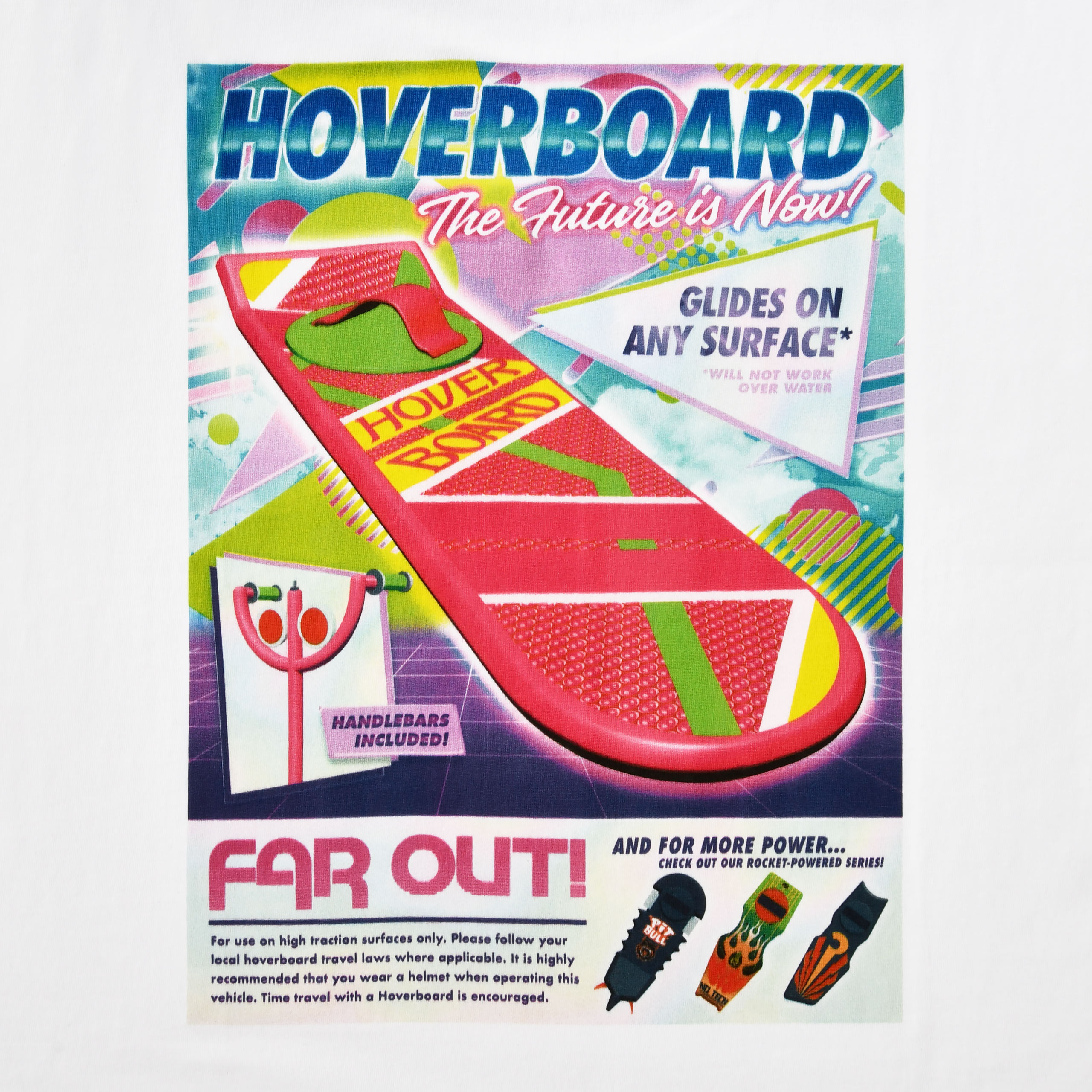 Zurück in die Zukunft - Hoverboard T-Shirt weiß