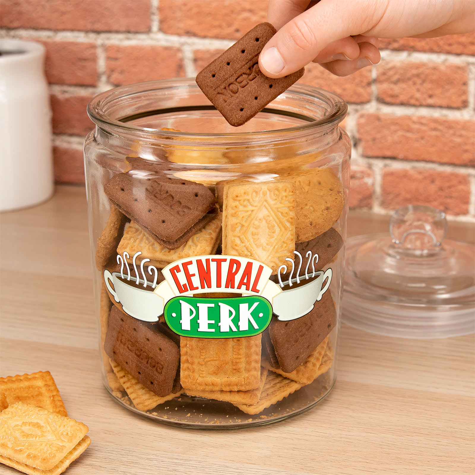 Friends - Central Perk boîte à biscuits avec couvercle verre
