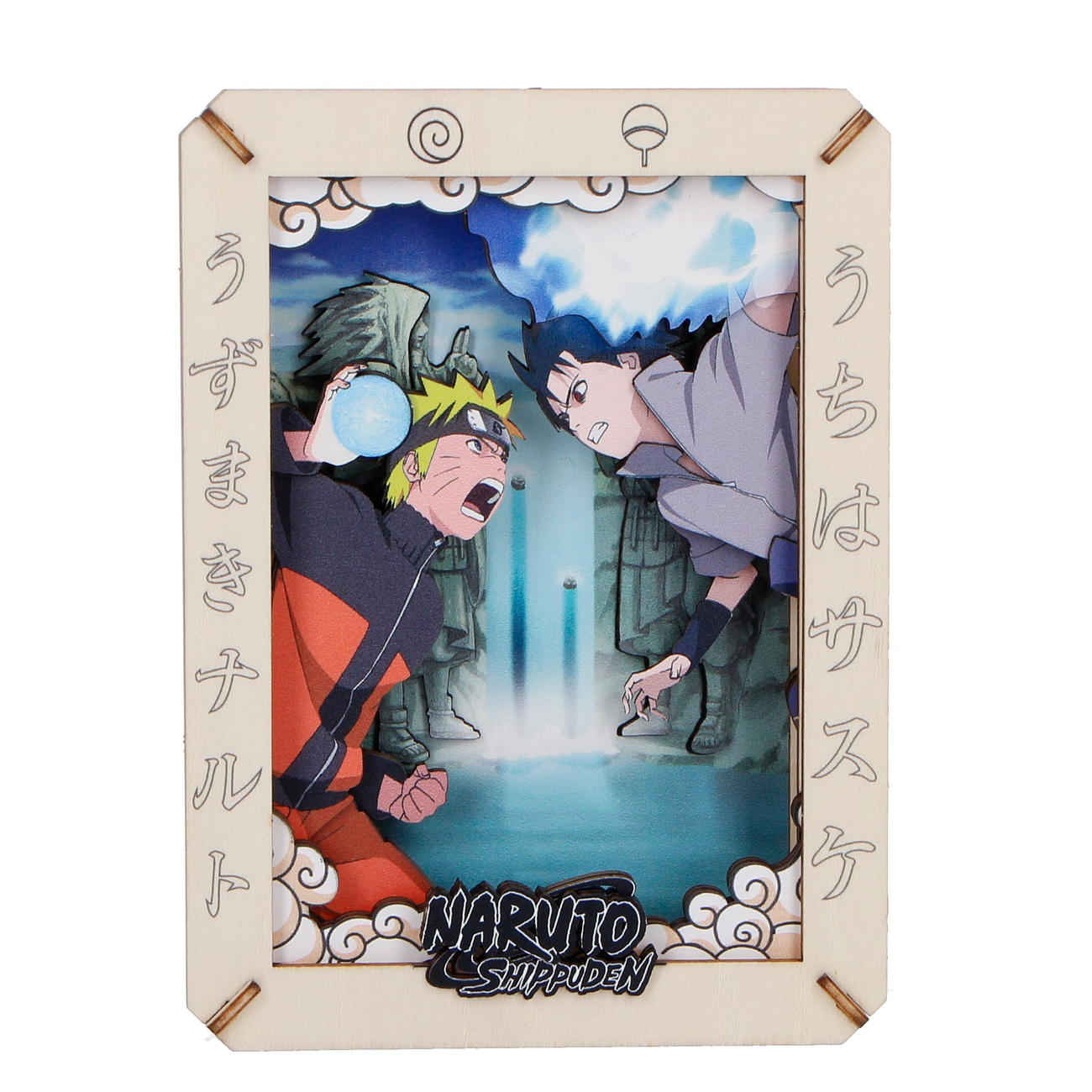 Naruto - The Final Valley Wooden Theatre 3D Bilderrahmen