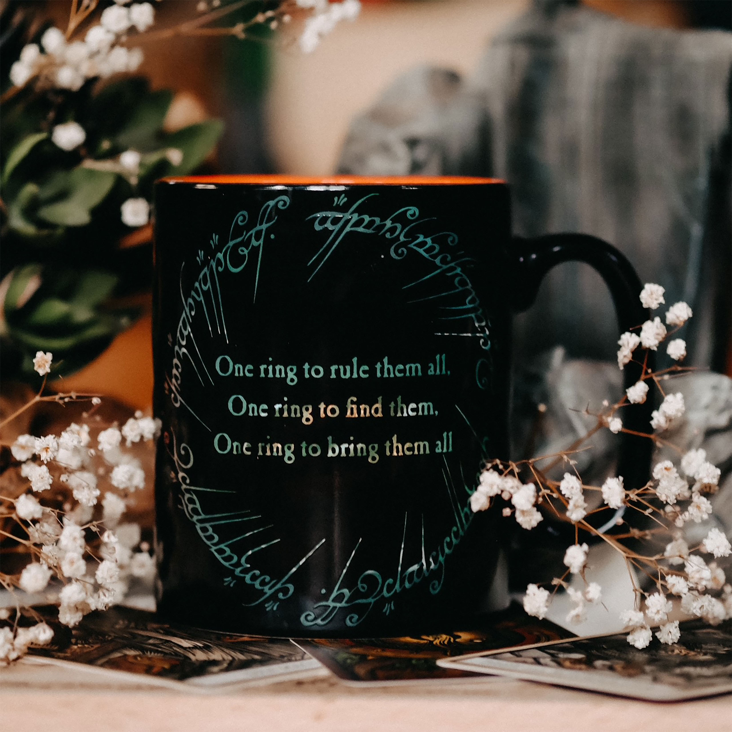 Sagan om Ringen - Saurons Ring Termoeffekt Mugg