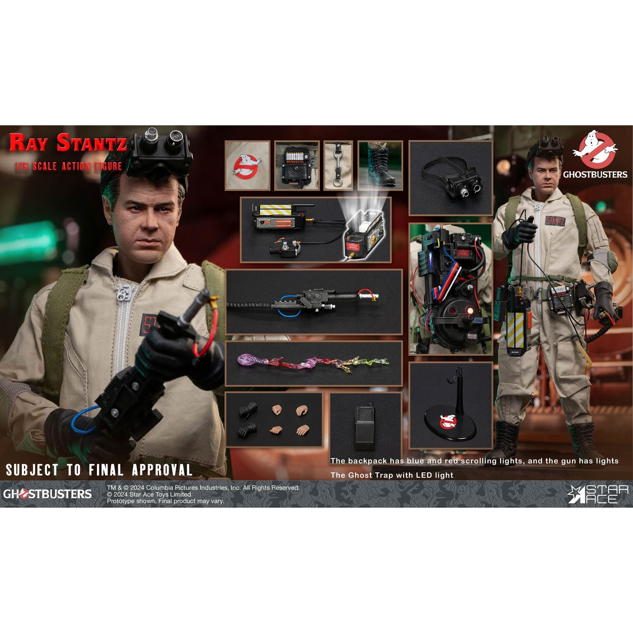 Ghostbusters (1984) Actiefiguur 1/6 Ray Stantz 30 cm