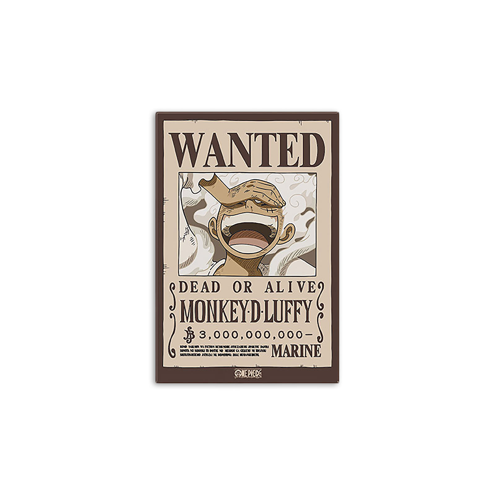 One Piece - Wanted Luffy Magneet