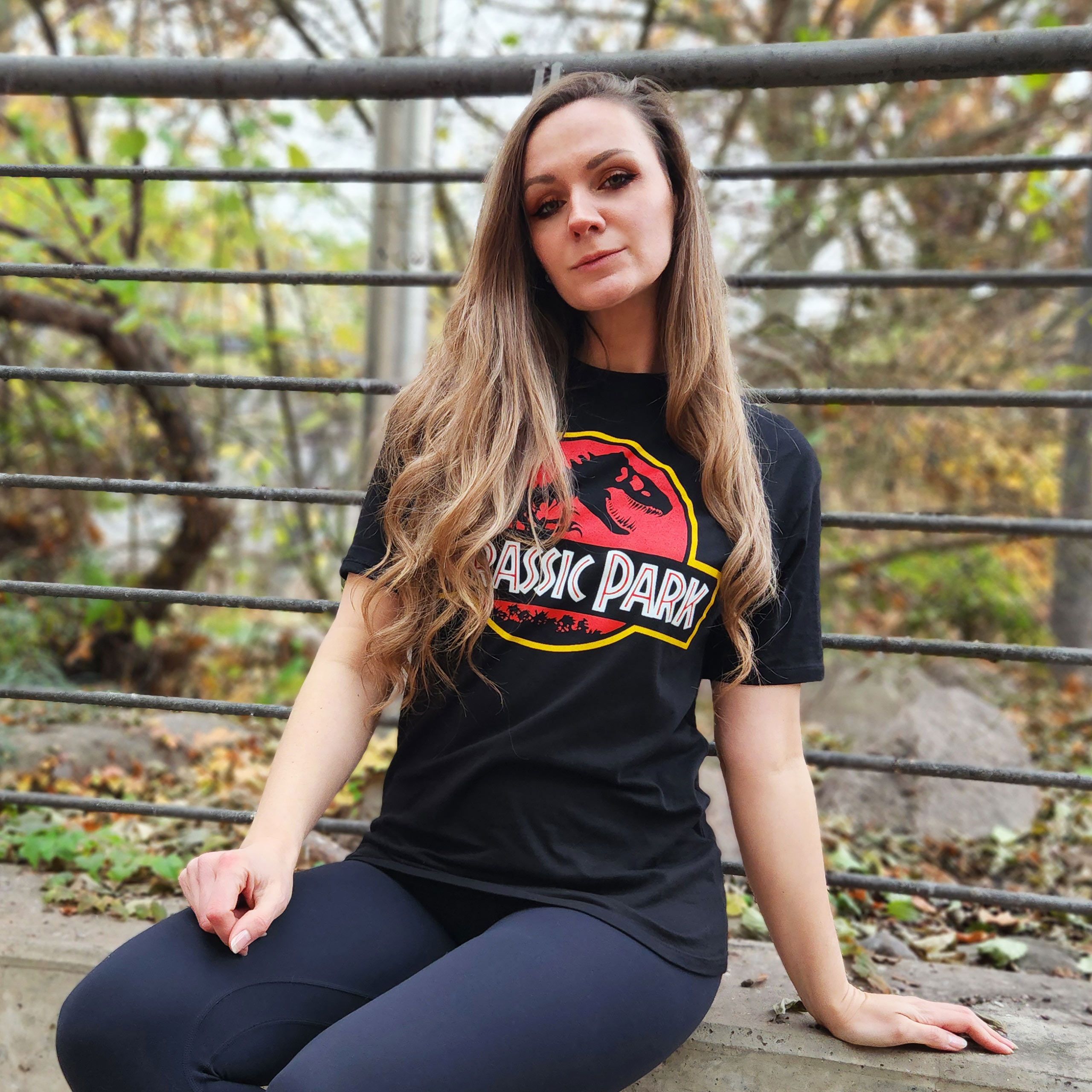 Jurassic Park - Logo T-Shirt schwarz