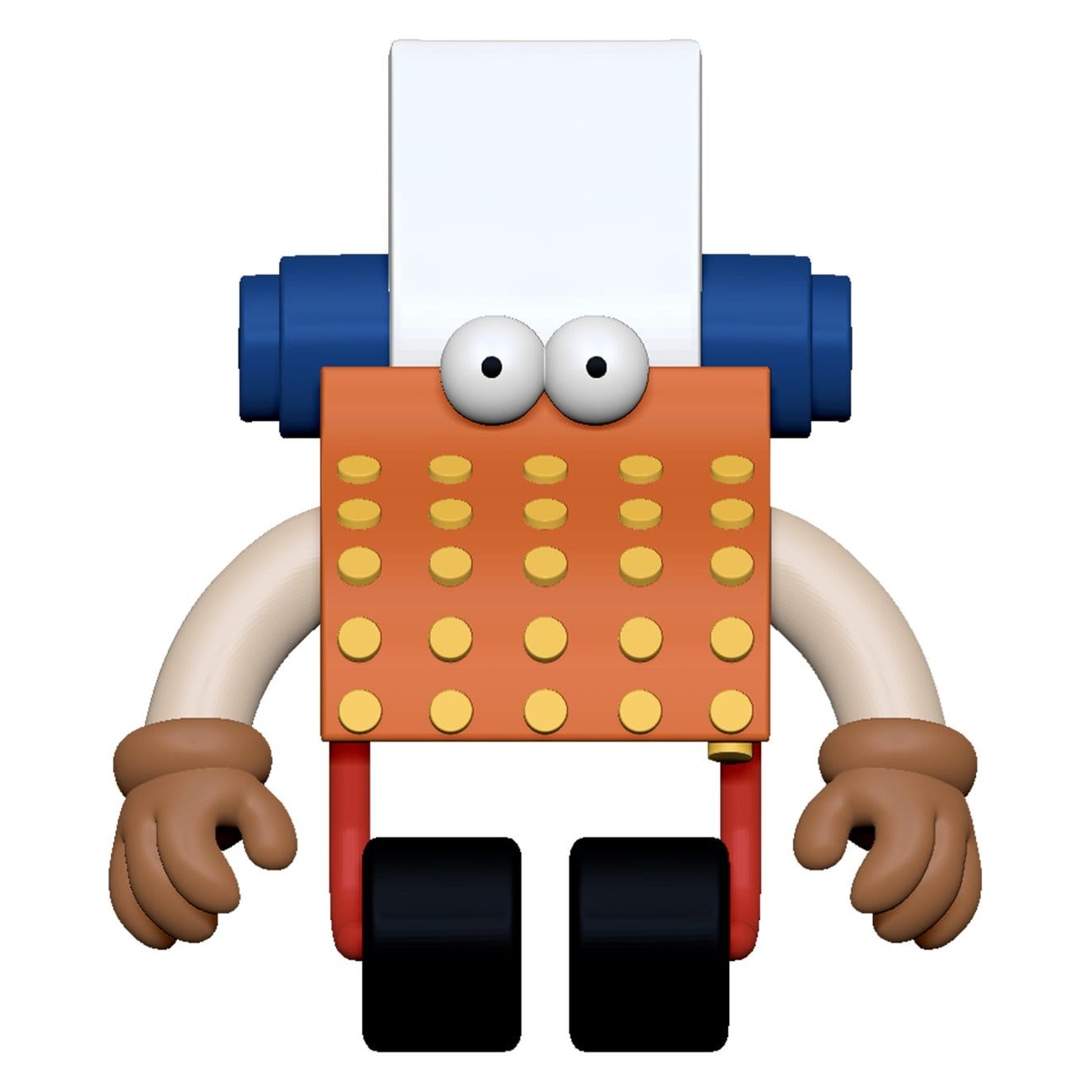 Sesame Street figurine articulée ReAction Wave 06 Typewriter Guy 10 cm