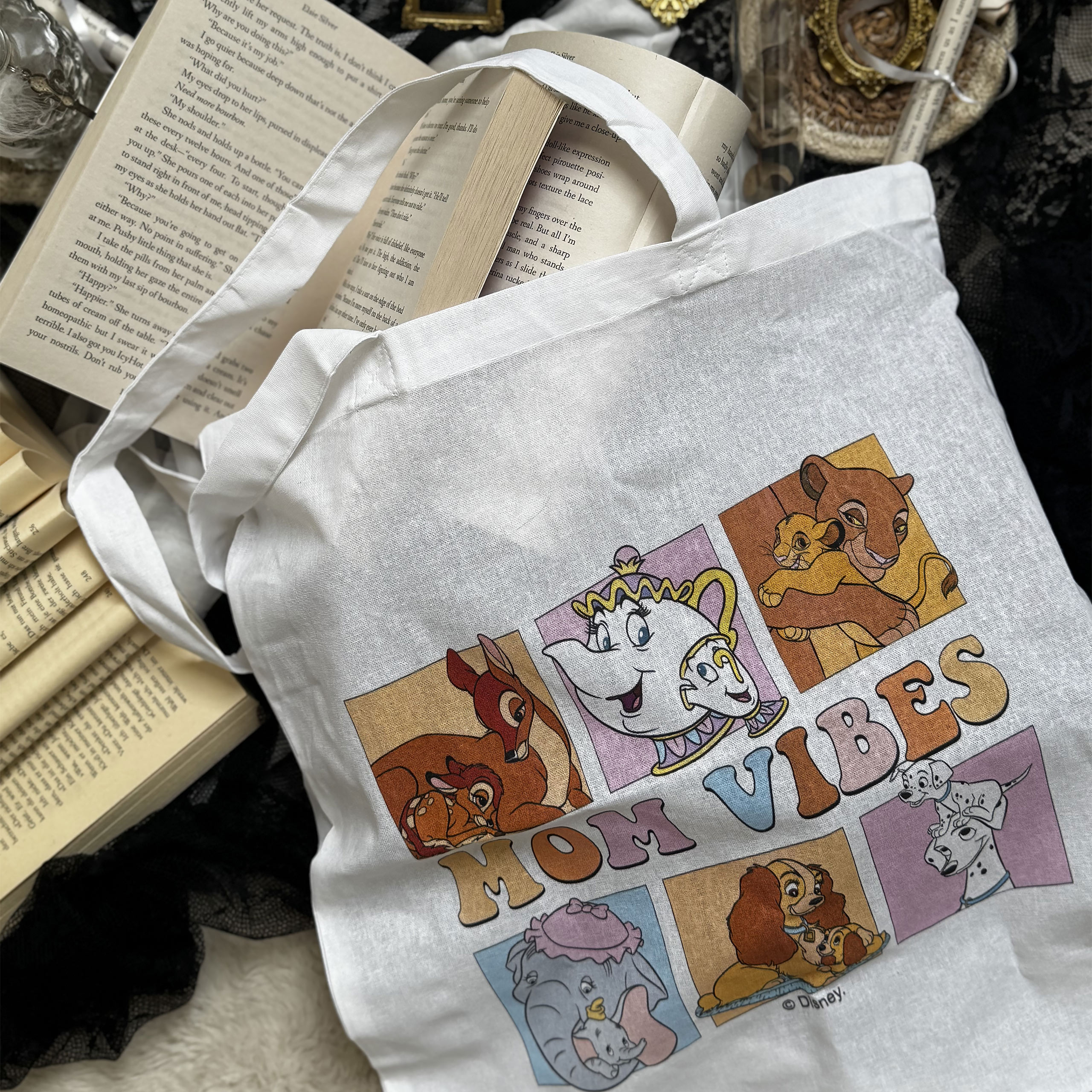 Mom Vibes - Tote bag Disney blanc