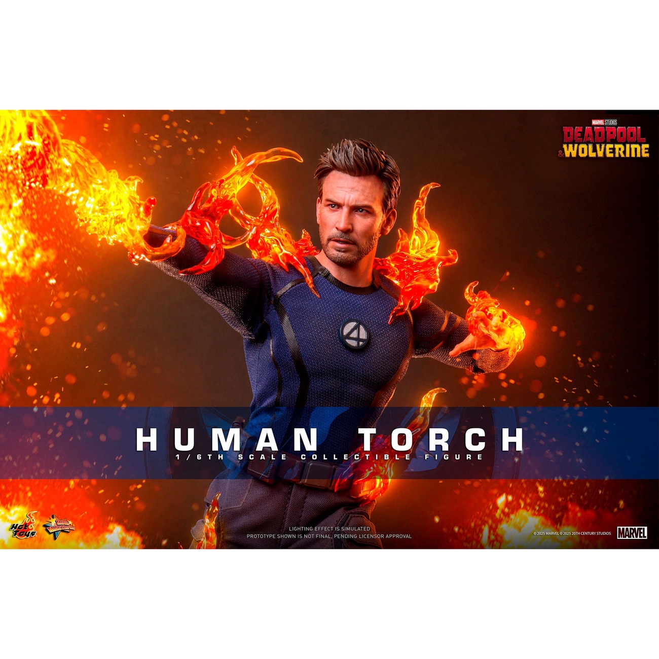 Deadpool & Wolverine - Human Torch Masterpiece 1:6 Action Figure