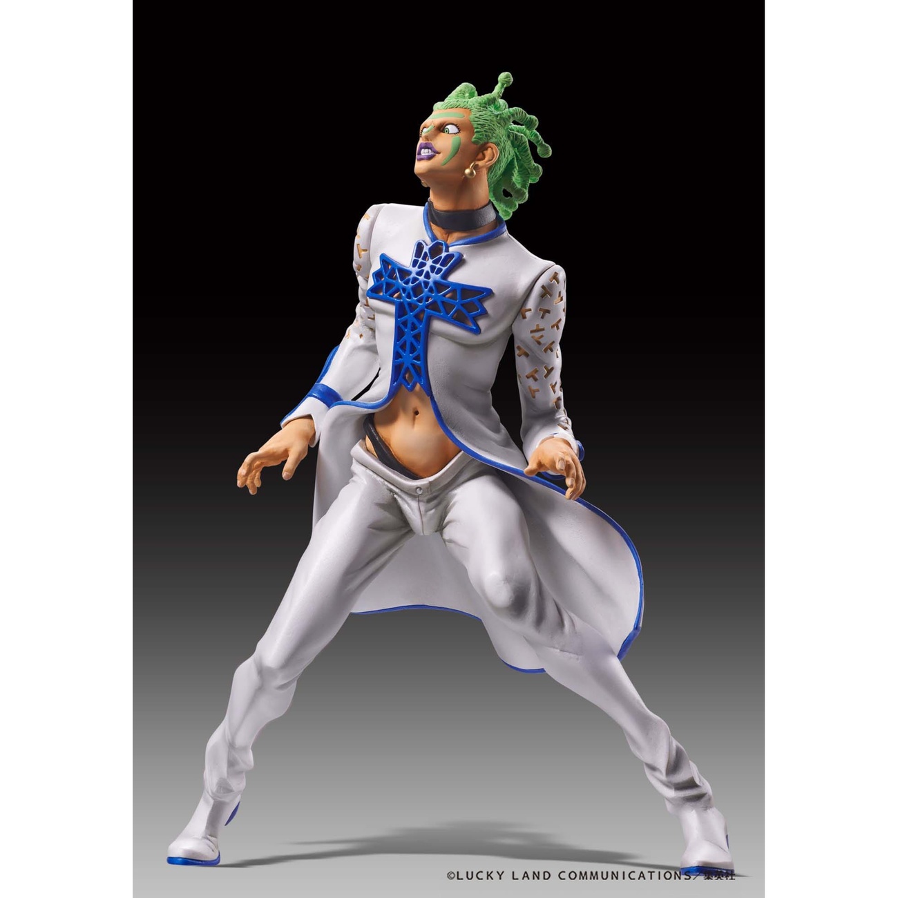 JoJo's Bizarre Adventure Parte 5 Golden Wind Statua Legend in PVC Cioccolata 17 cm