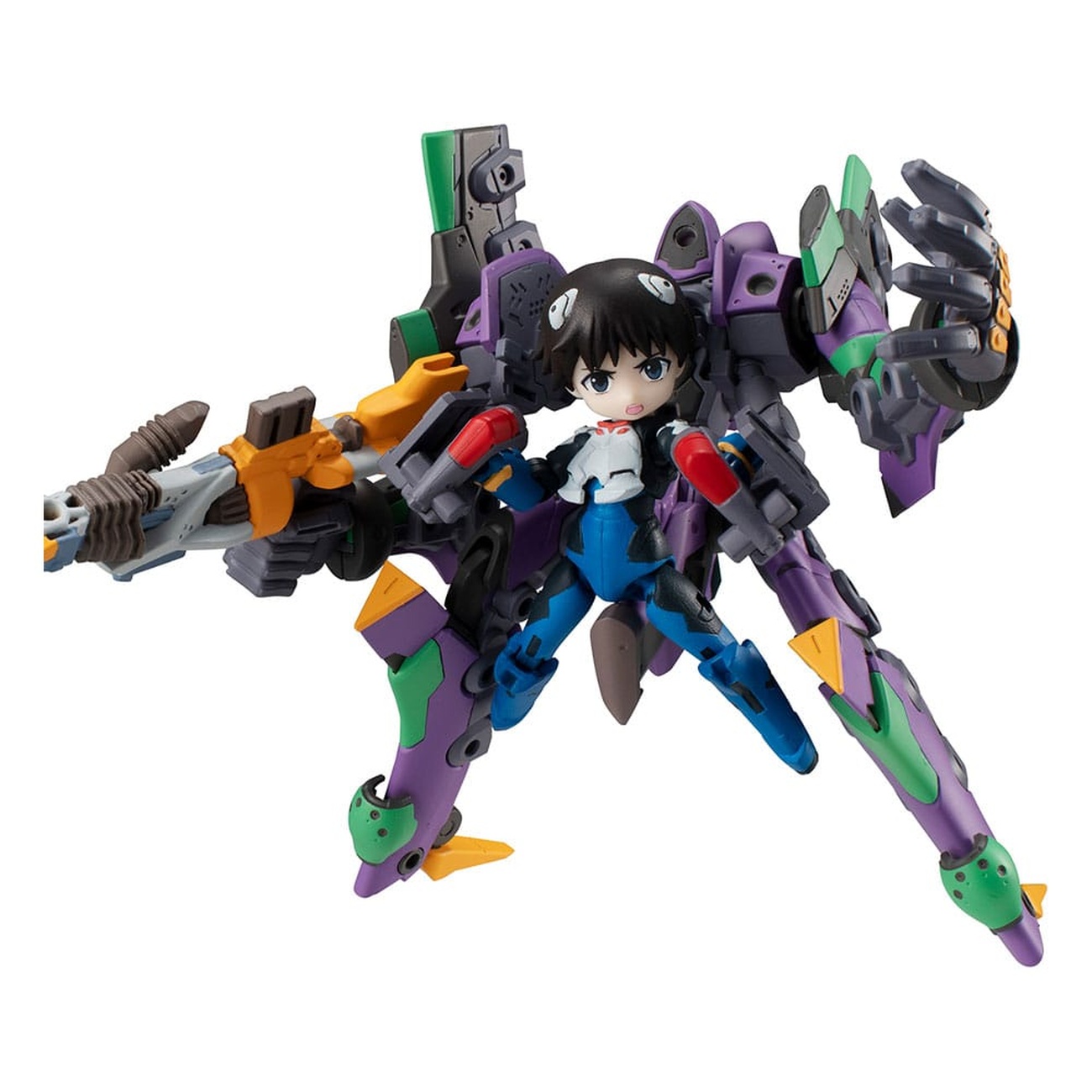 Evangelion Desktop Army Action Figure Shinji Ikari & Evangelion Unit-01 New Theatrical Edition 15 cm