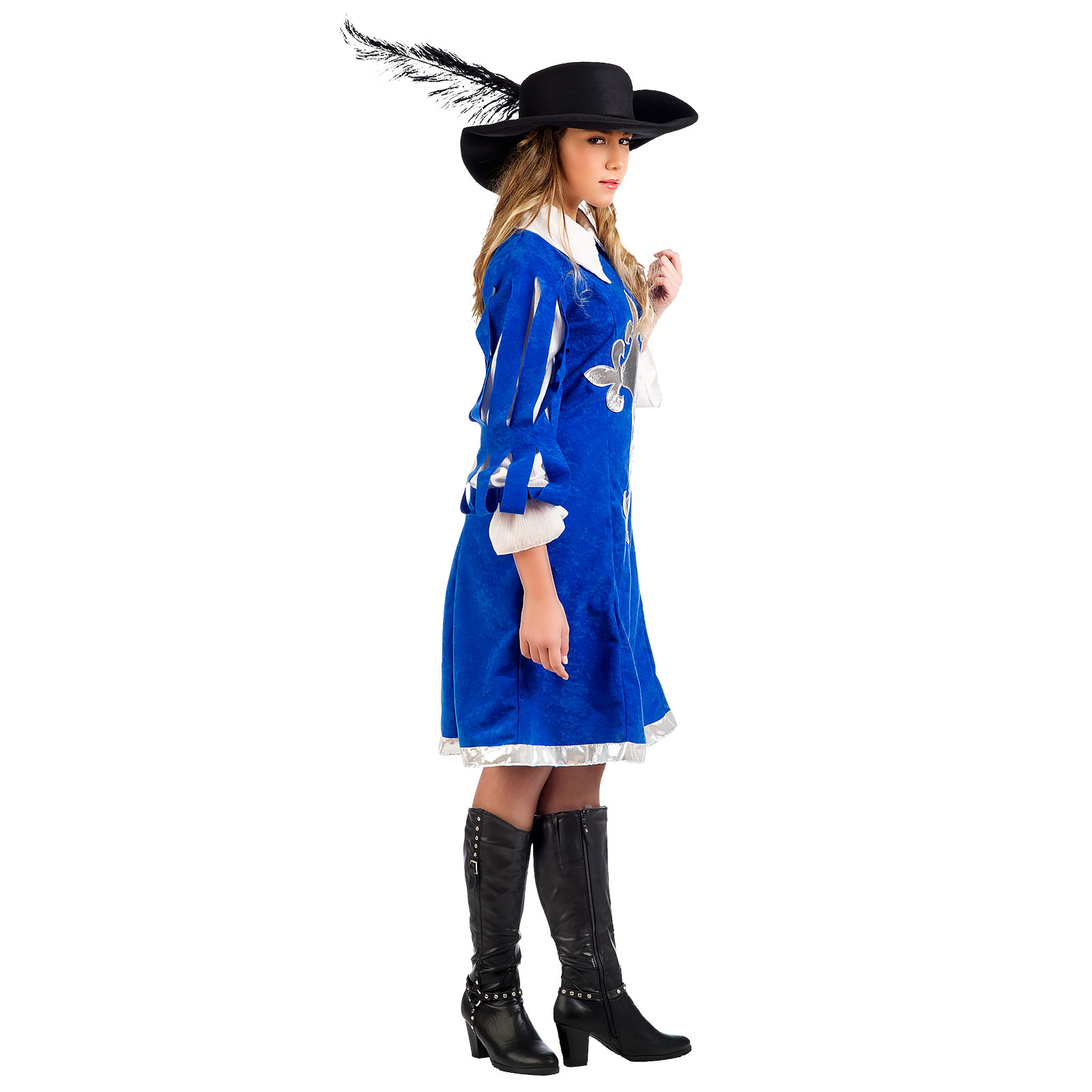 Royal Musketeer Lady - Women's Costume Blue