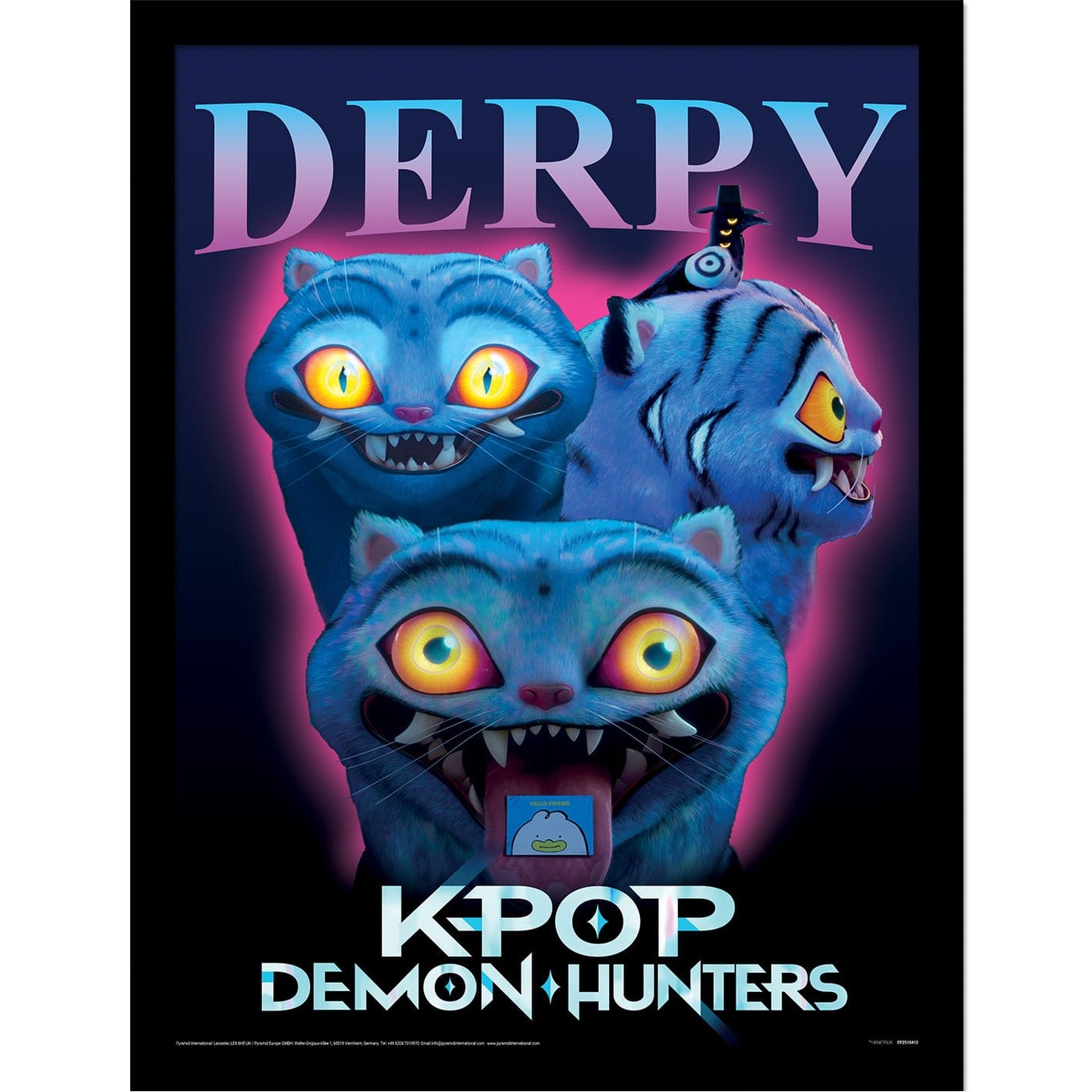 KPop Demon Hunters Collector Print Poster incorniciato Derpy
