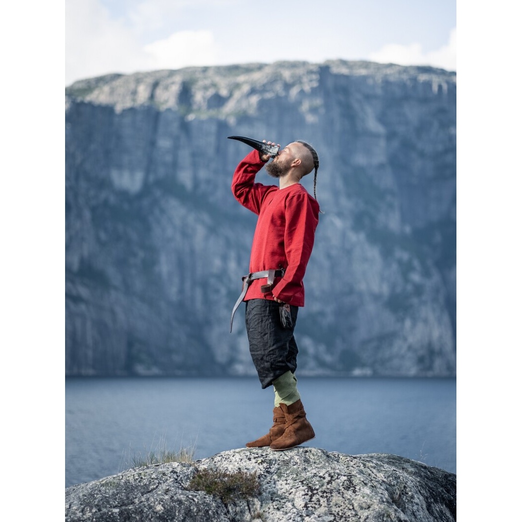 Tunique viking médiévale Ivar rouge