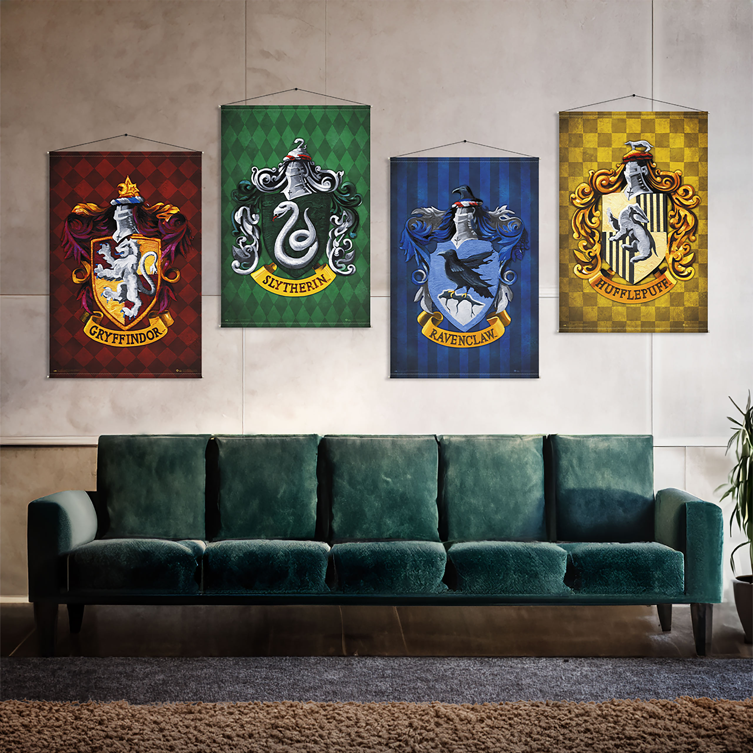 Harry Potter - Rouleau mural Slytherin