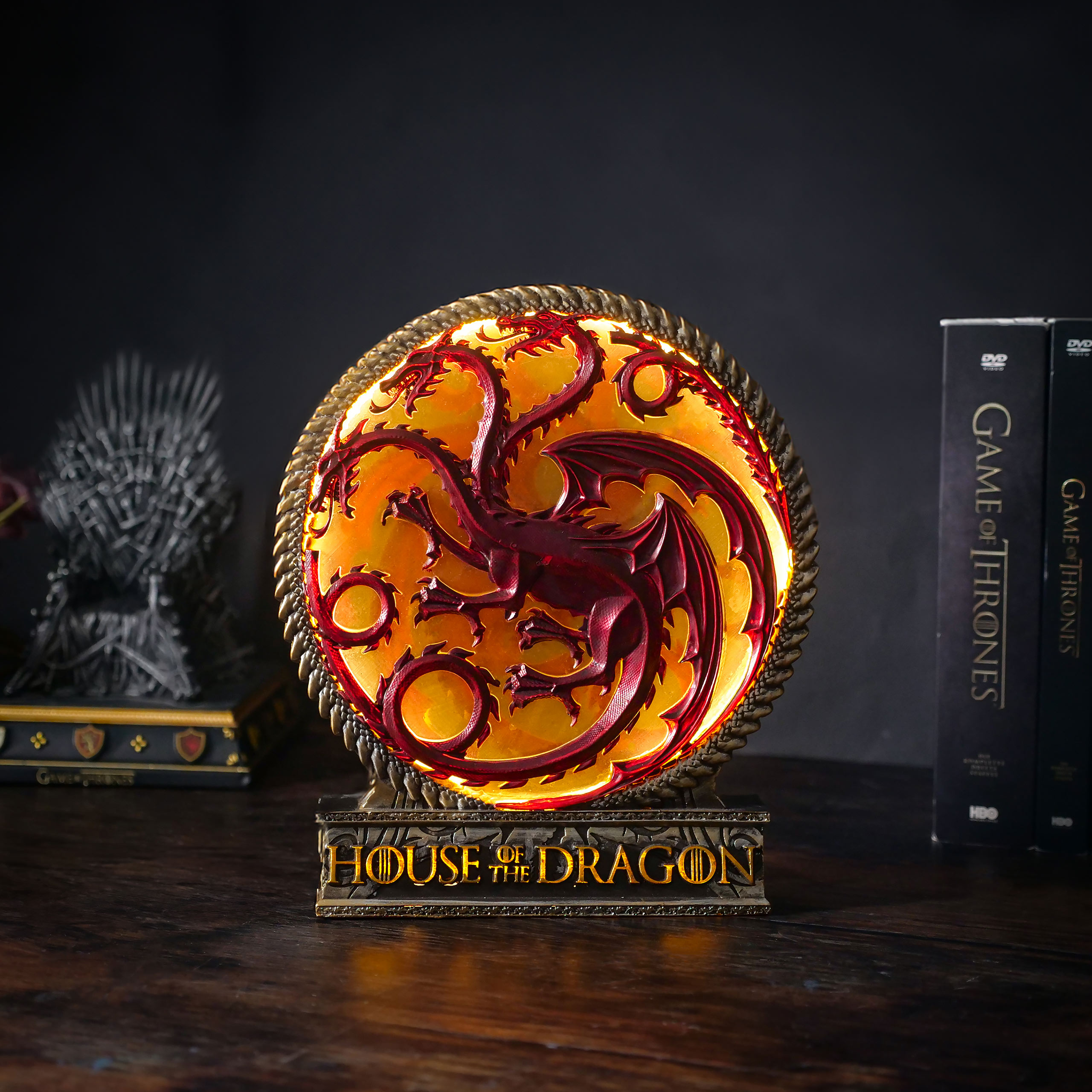 Lampe de table blason Targaryen deluxe - House of the Dragon