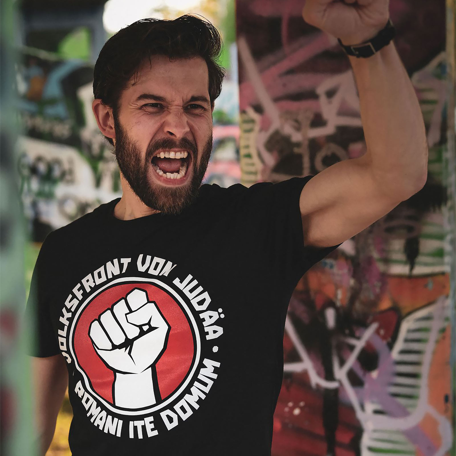 Volksfront van Judea T-shirt voor Monty Python fans zwart