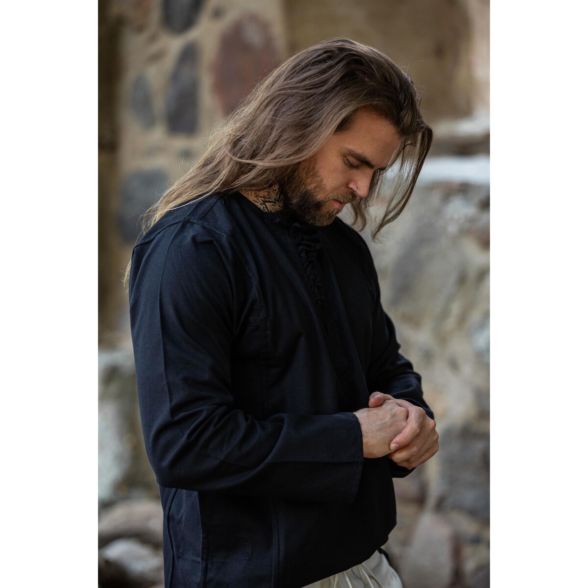 Medieval Peasant Shirt Felix black
